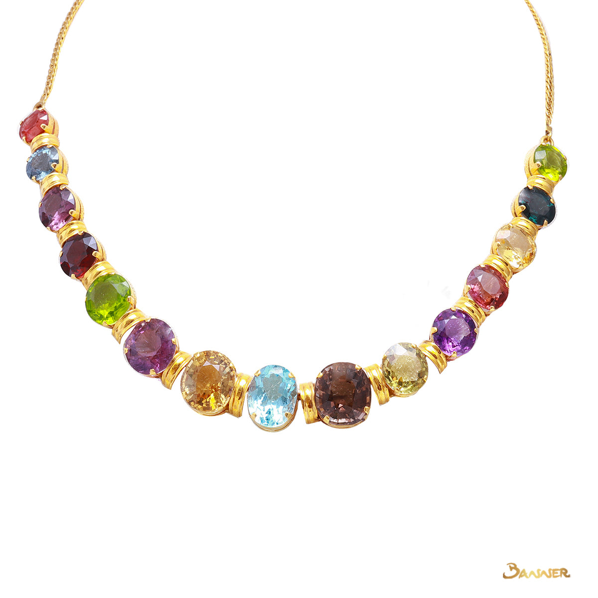 Multi-Colored Spinel Necklace