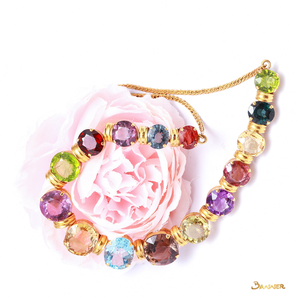 Multi-Colored Spinel Necklace