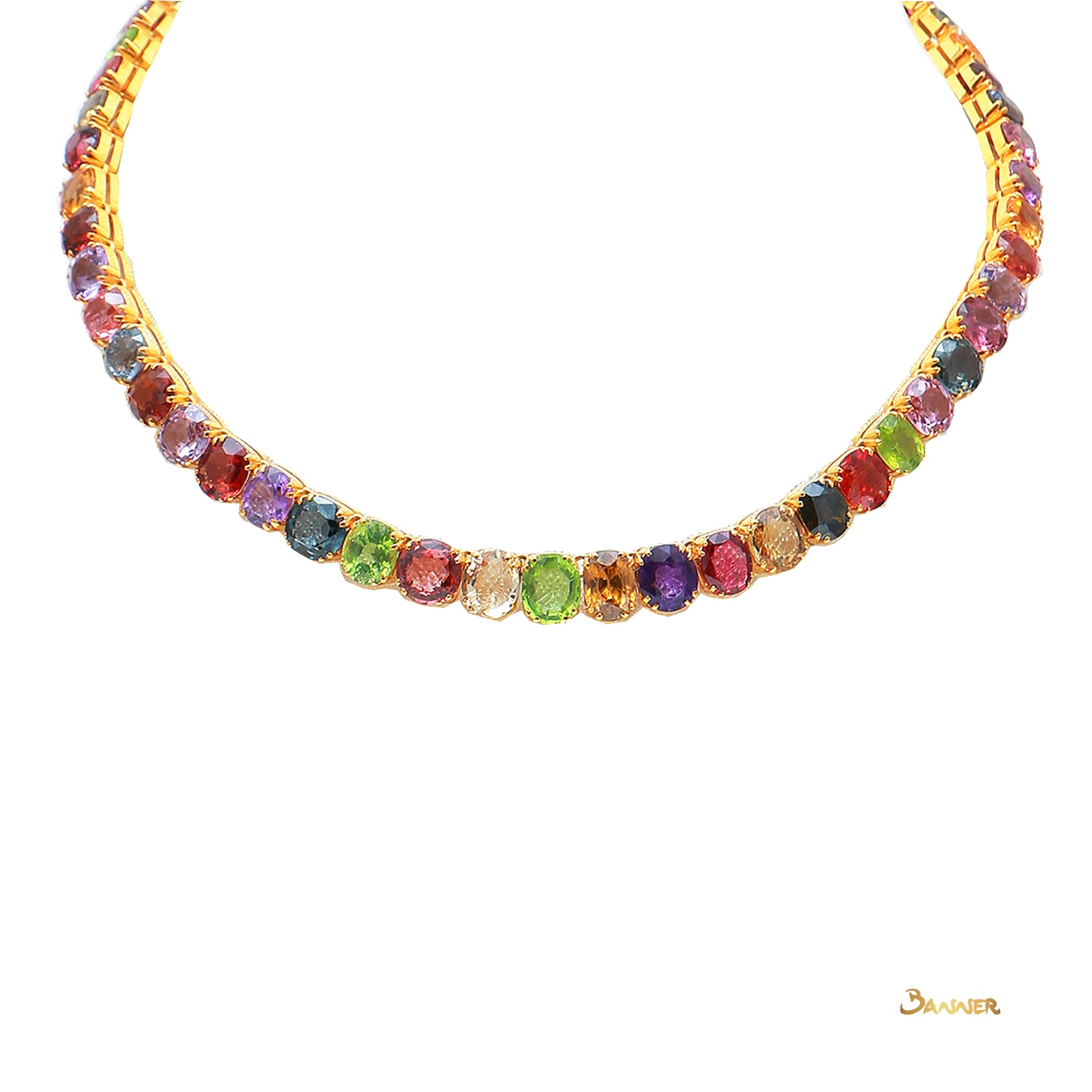 Multi-Colored Spinel Necklace