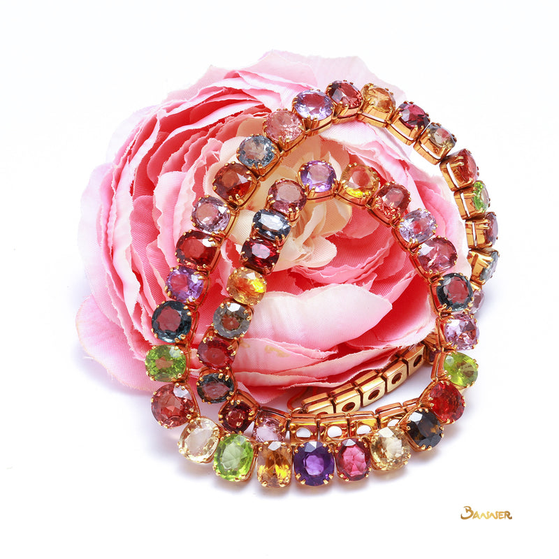 Multi-Colored Spinel Necklace
