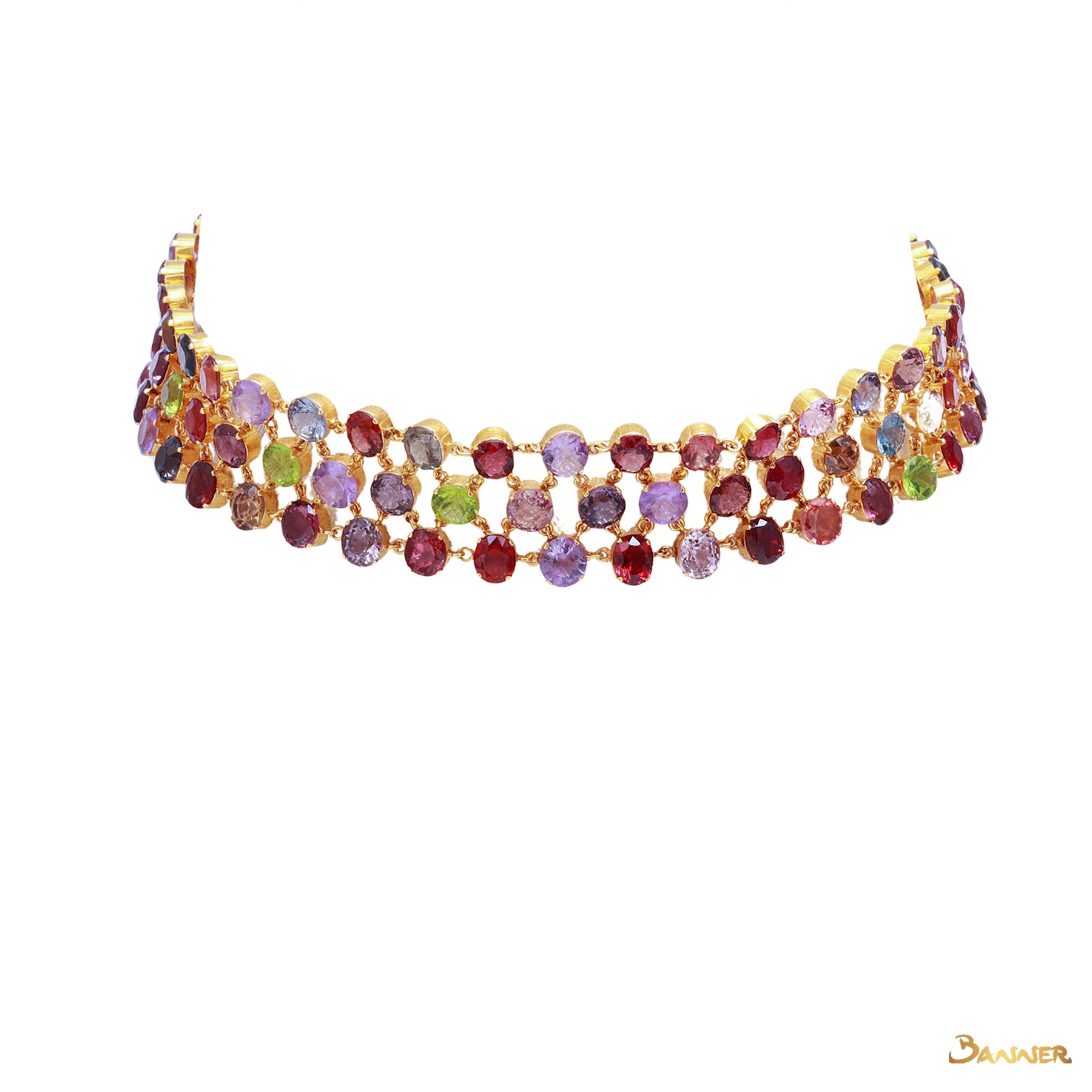 Multi-color Spinel Choker