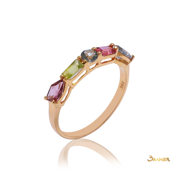 Multi-color Spinel Ring
