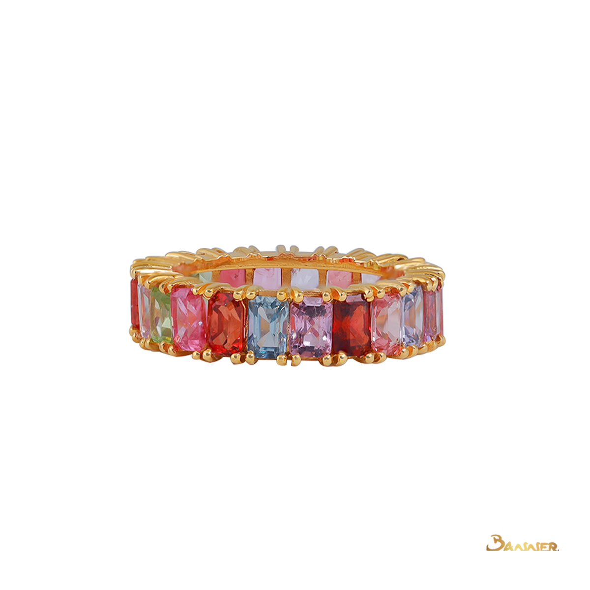 Multi-Color Spinel Eternity Ring