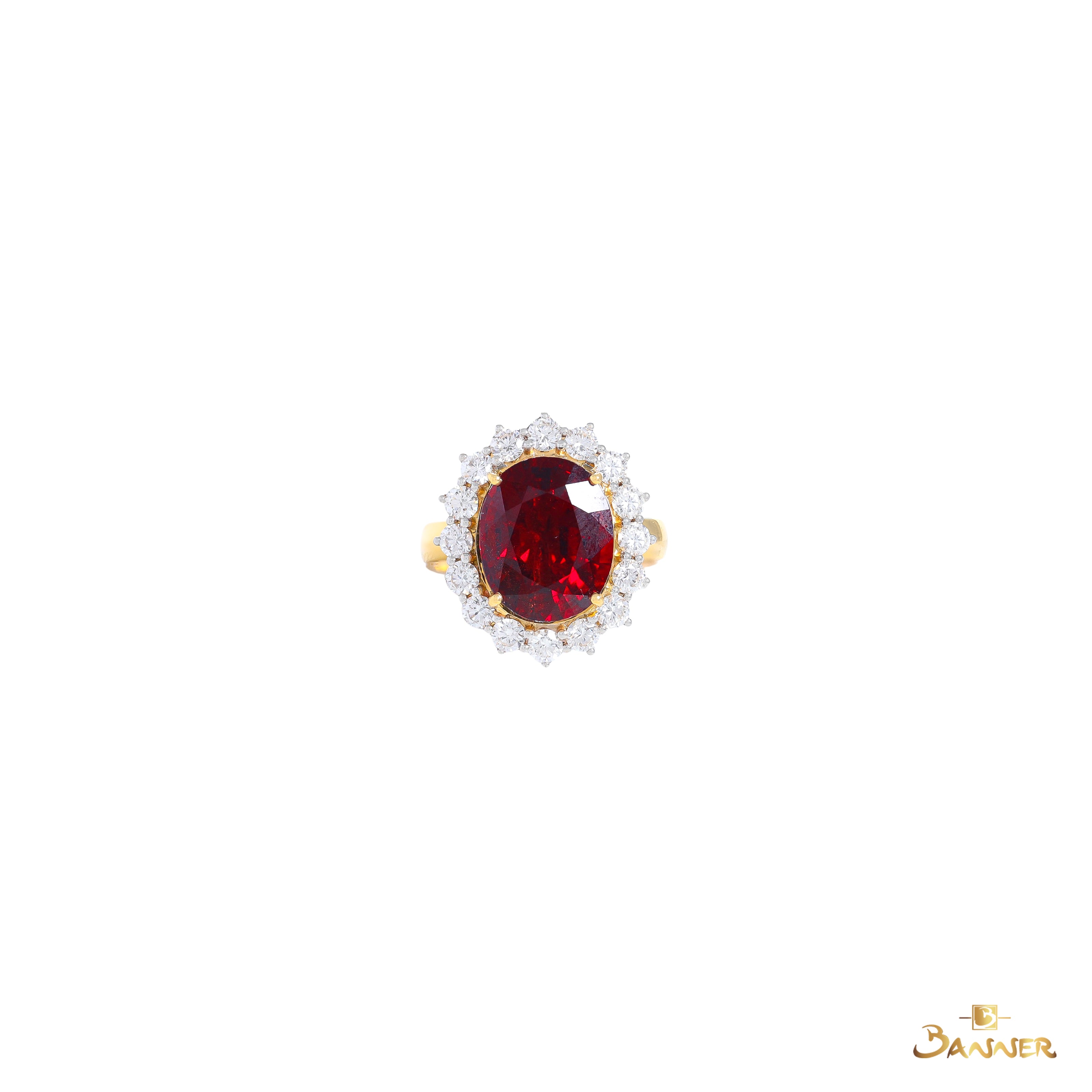Spinel and Diamond Diana Ring & Pendant