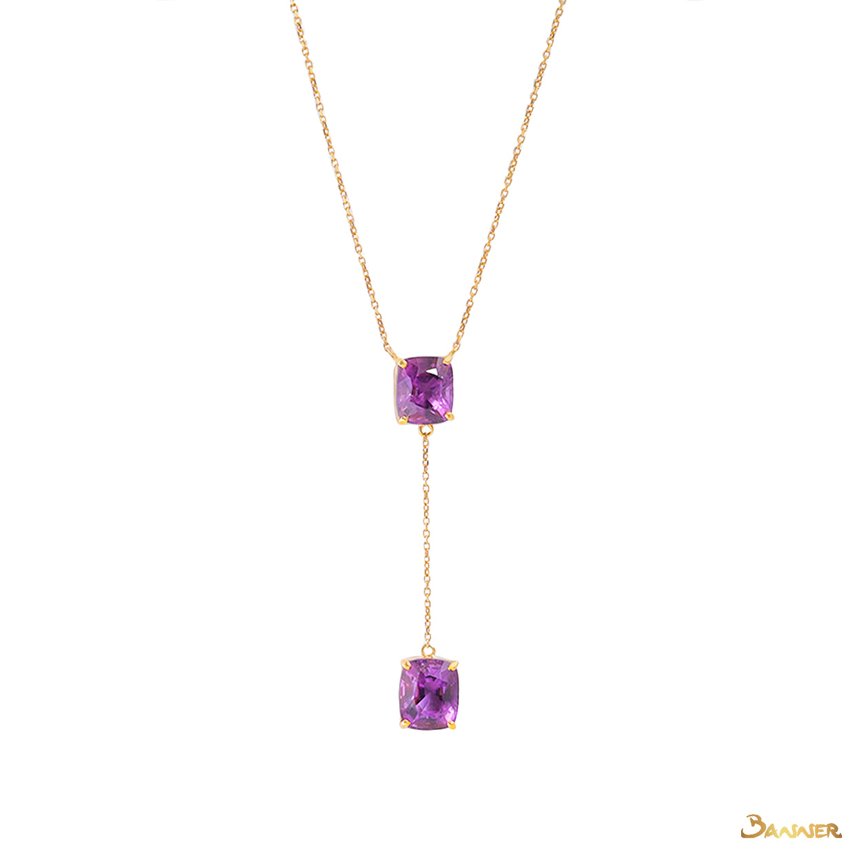 Amethyst 2-Step Necklace