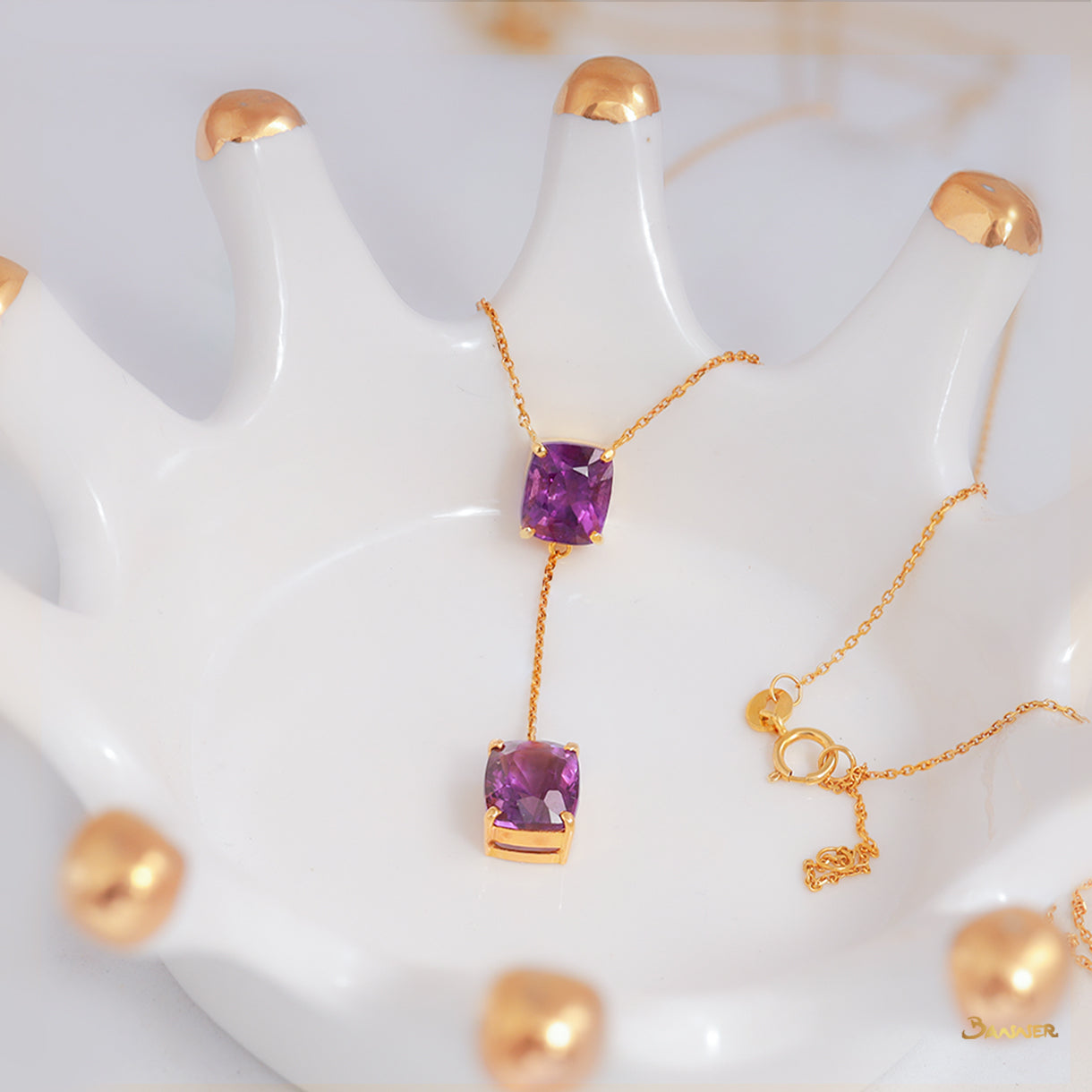 Amethyst 2-Step Necklace