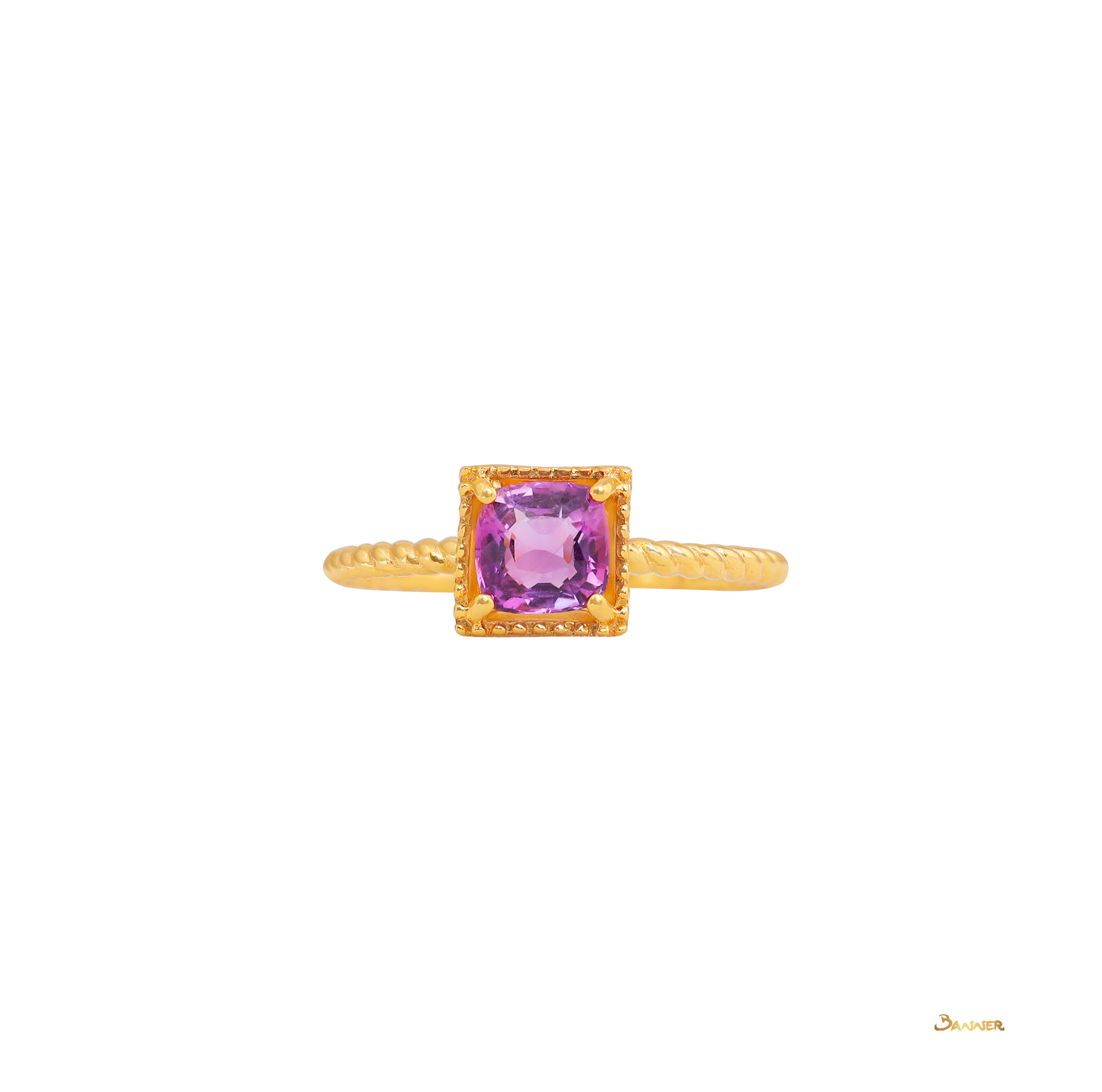 Amethyst Square Ring