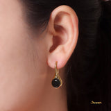 Black Jade Earrings