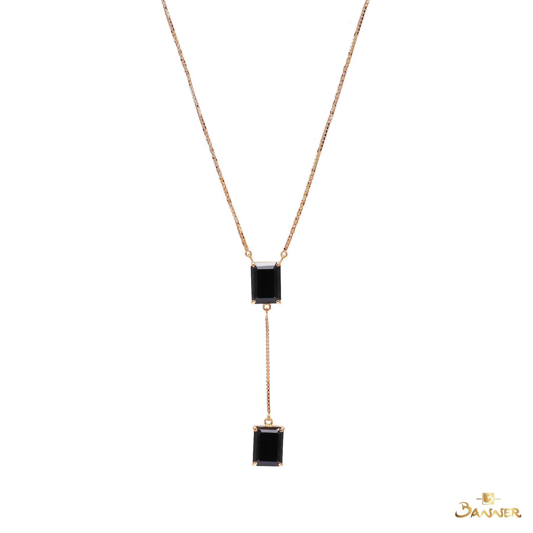 Black Jade 2-Step Necklace