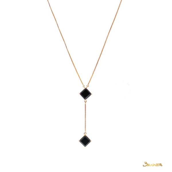Black Jade 2-step Necklace