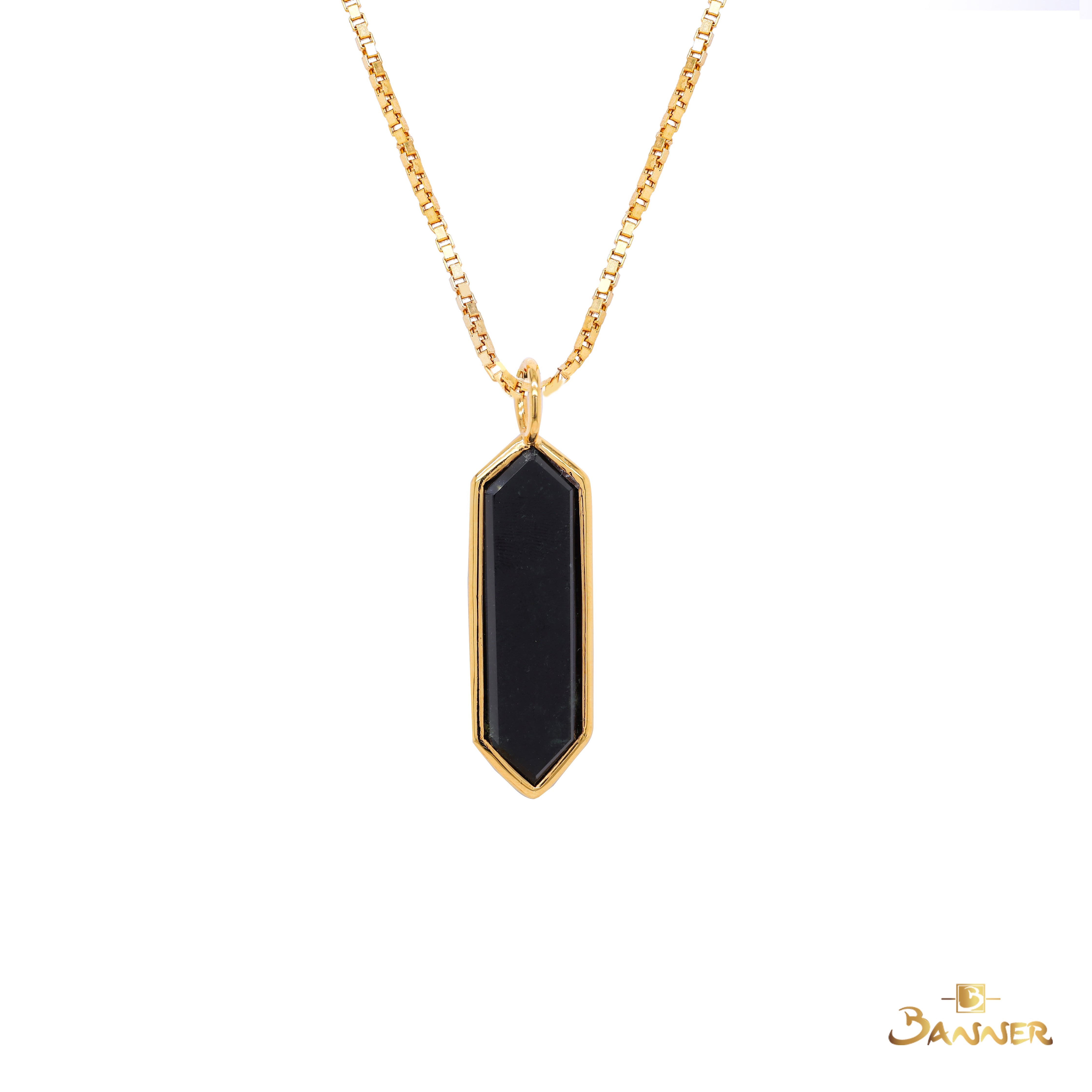 Arrowhead Black Jade Pendant