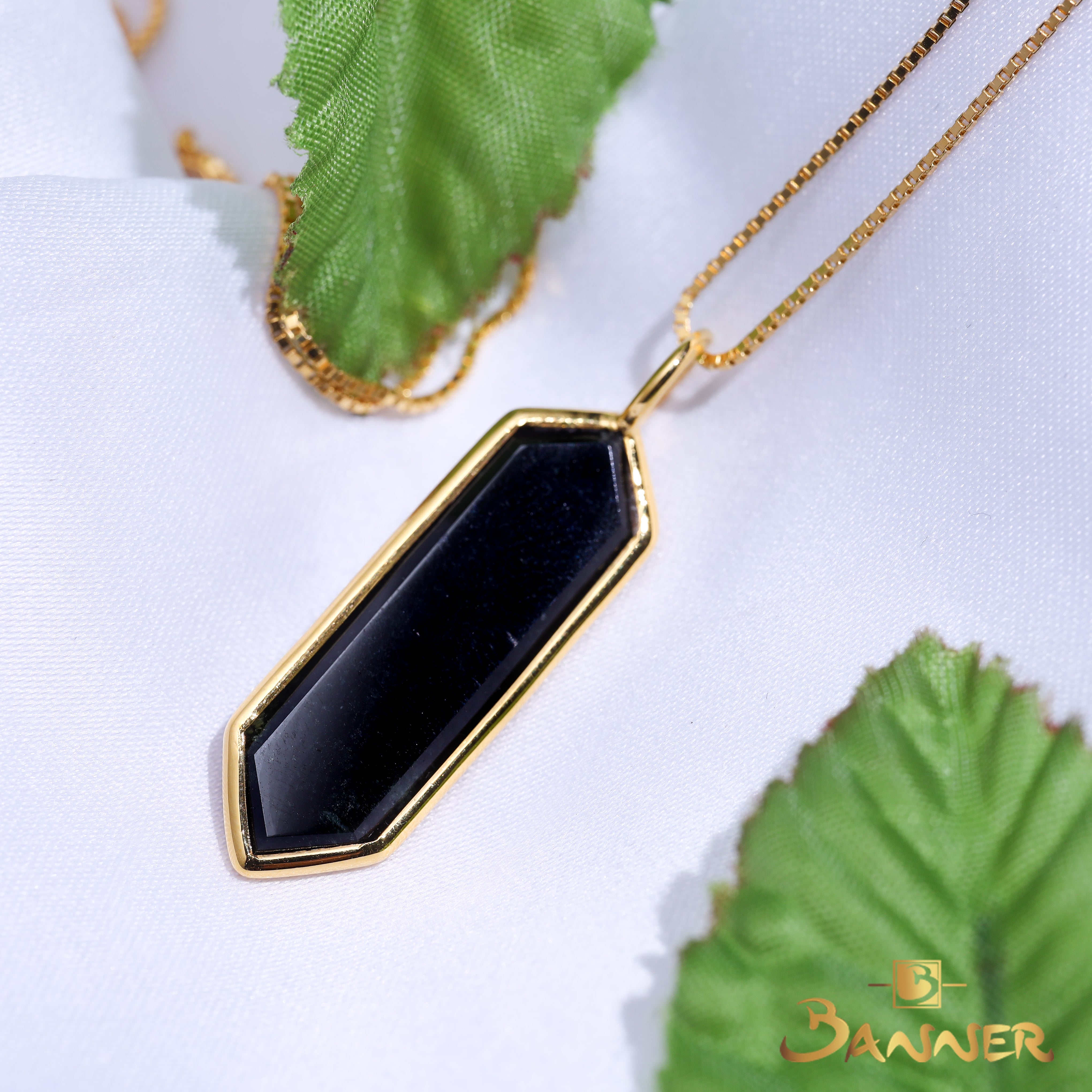 Arrowhead Black Jade Pendant