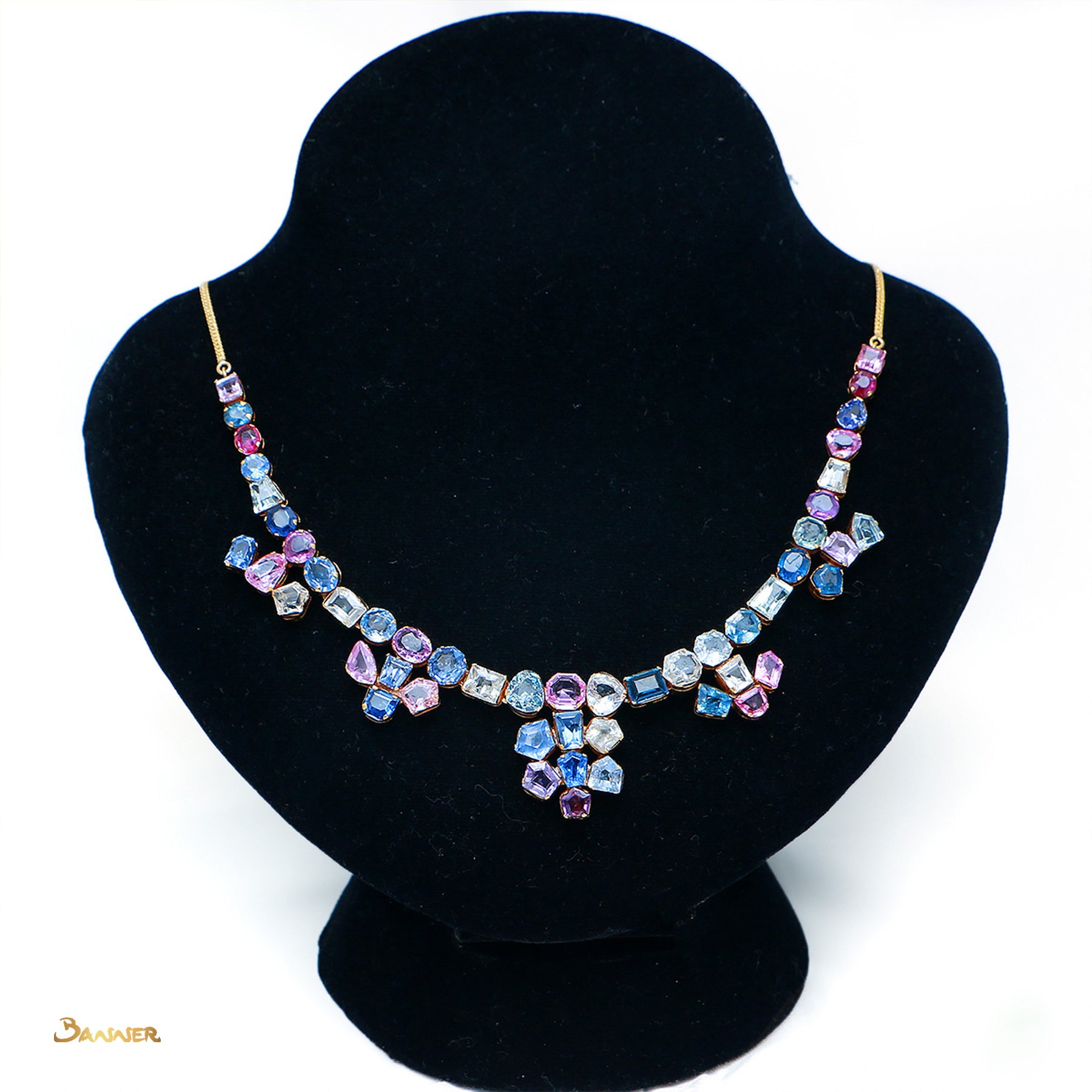 Multi-color Sapphire Necklace