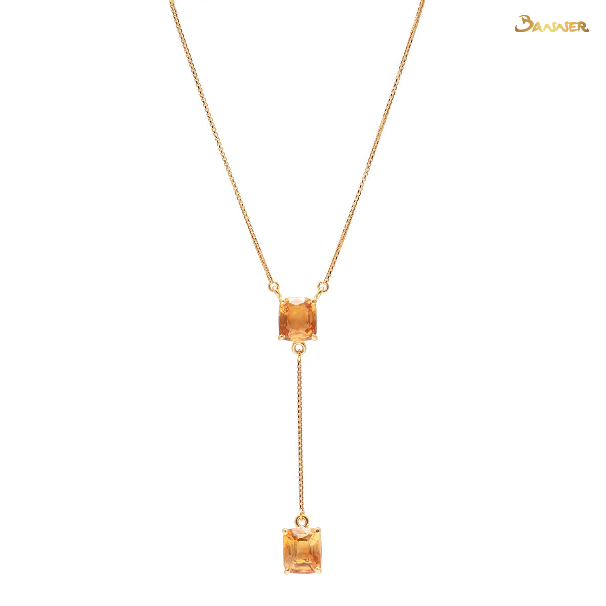 Citrine 2-step Necklace