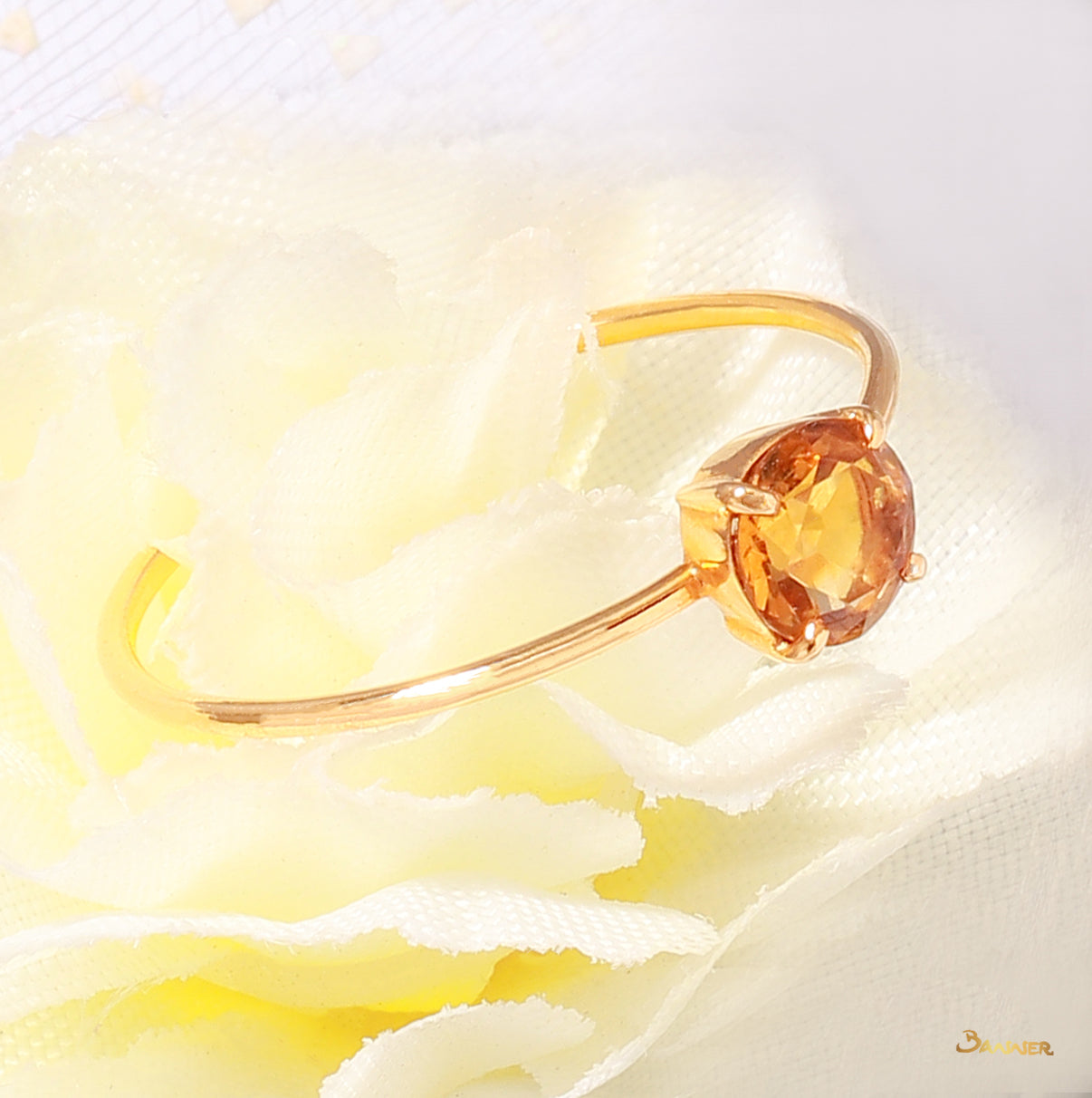 Citrine Solitaire Ring