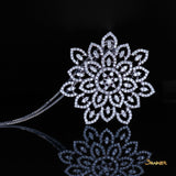Diamond Floral Pendant/ Brooch (0.09 ct. Middle Diamond, 3.35 ct. t.w.)