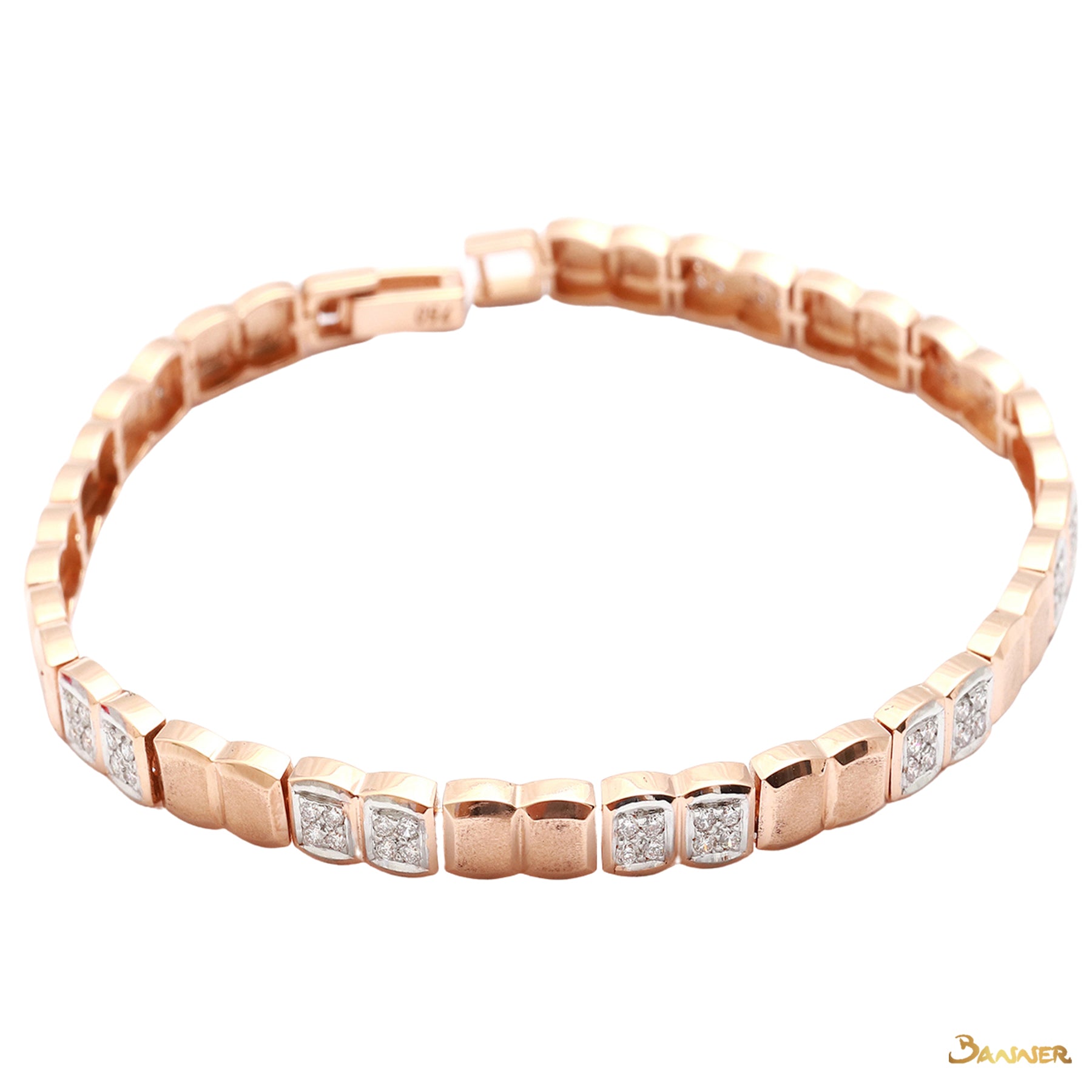 Diamond station bracelet