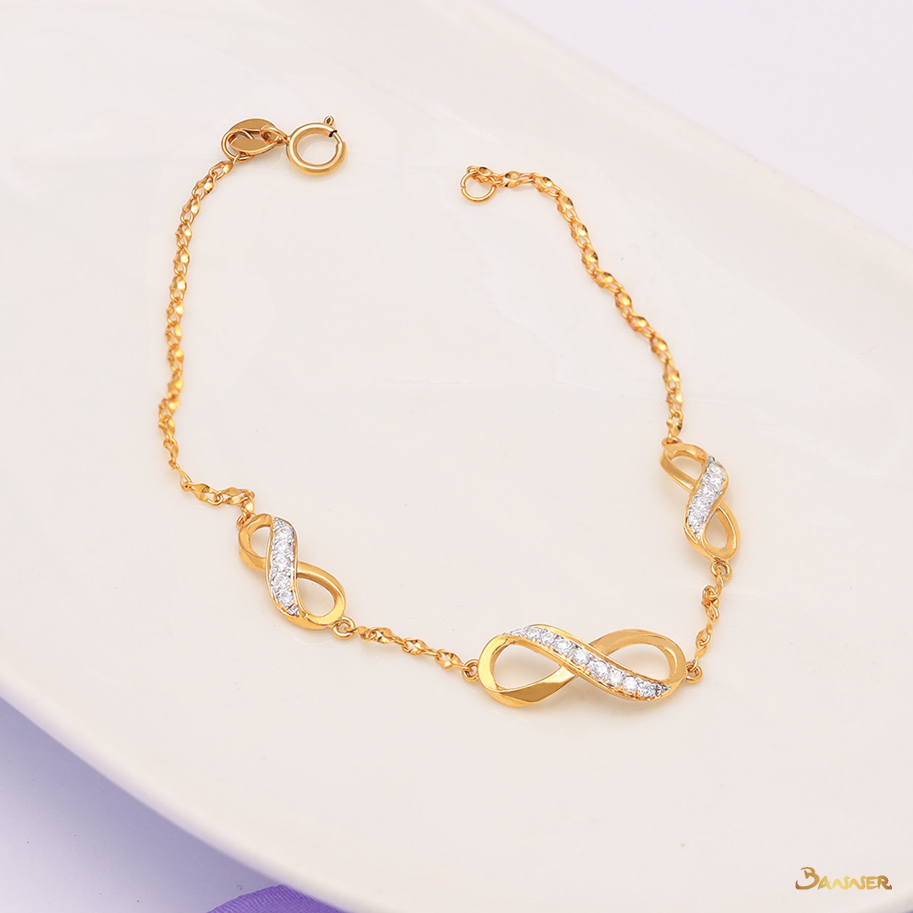 Diamond Infinity Bracelet (B)