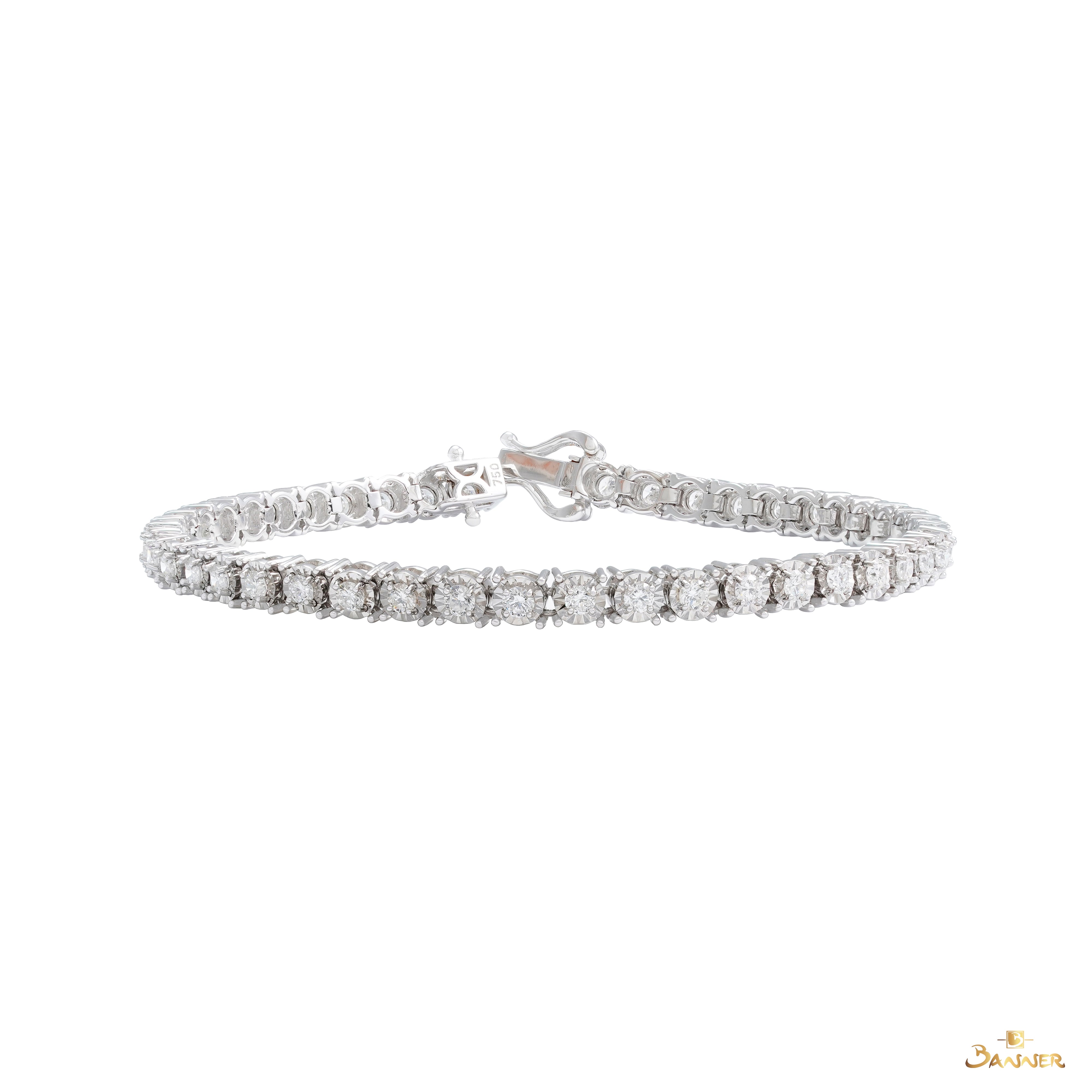 Diamond Circle Tennis Bracelet (B)