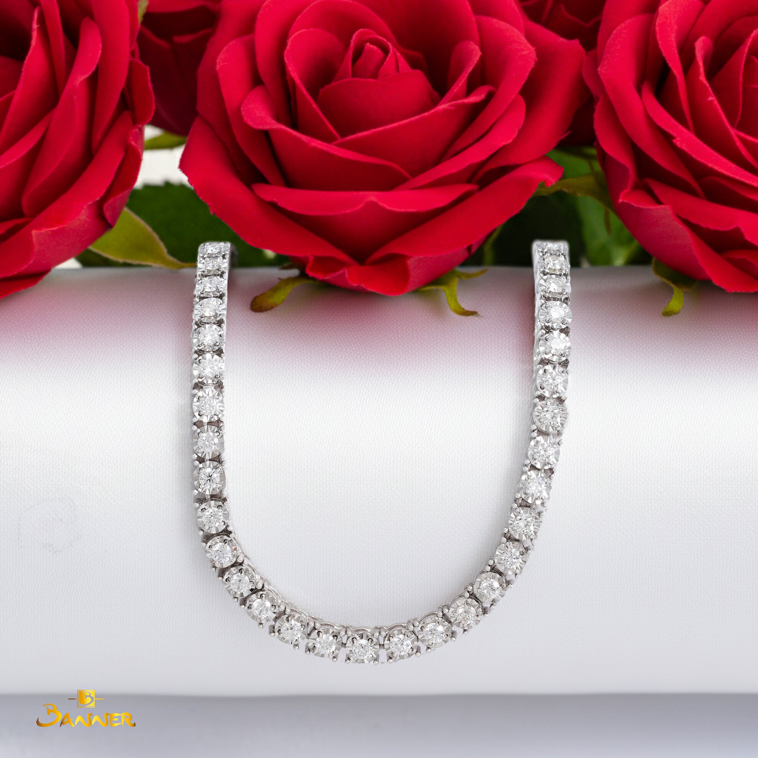 Diamond Circle Tennis Bracelet (B)