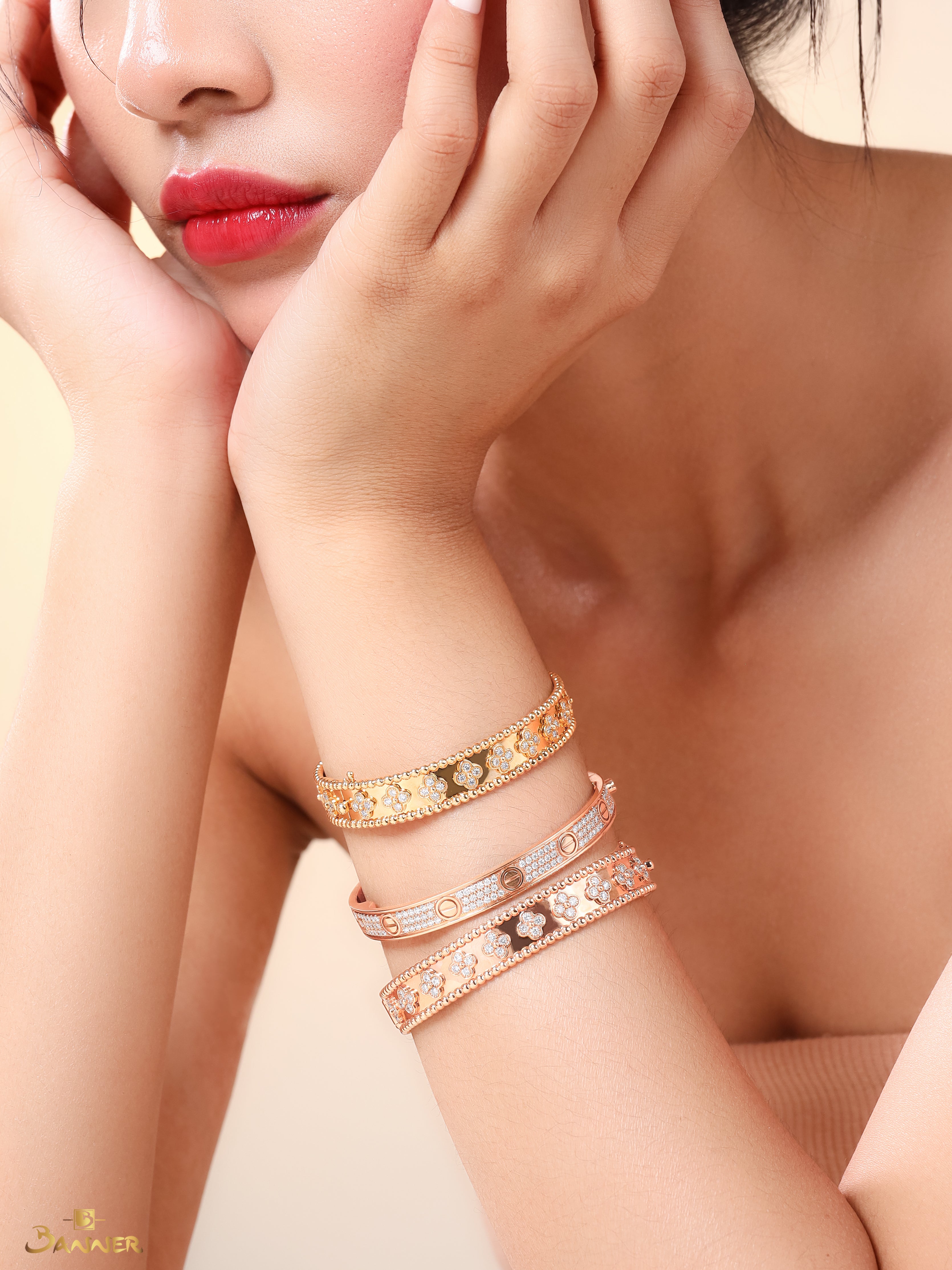 Diamond Clover Bracelet