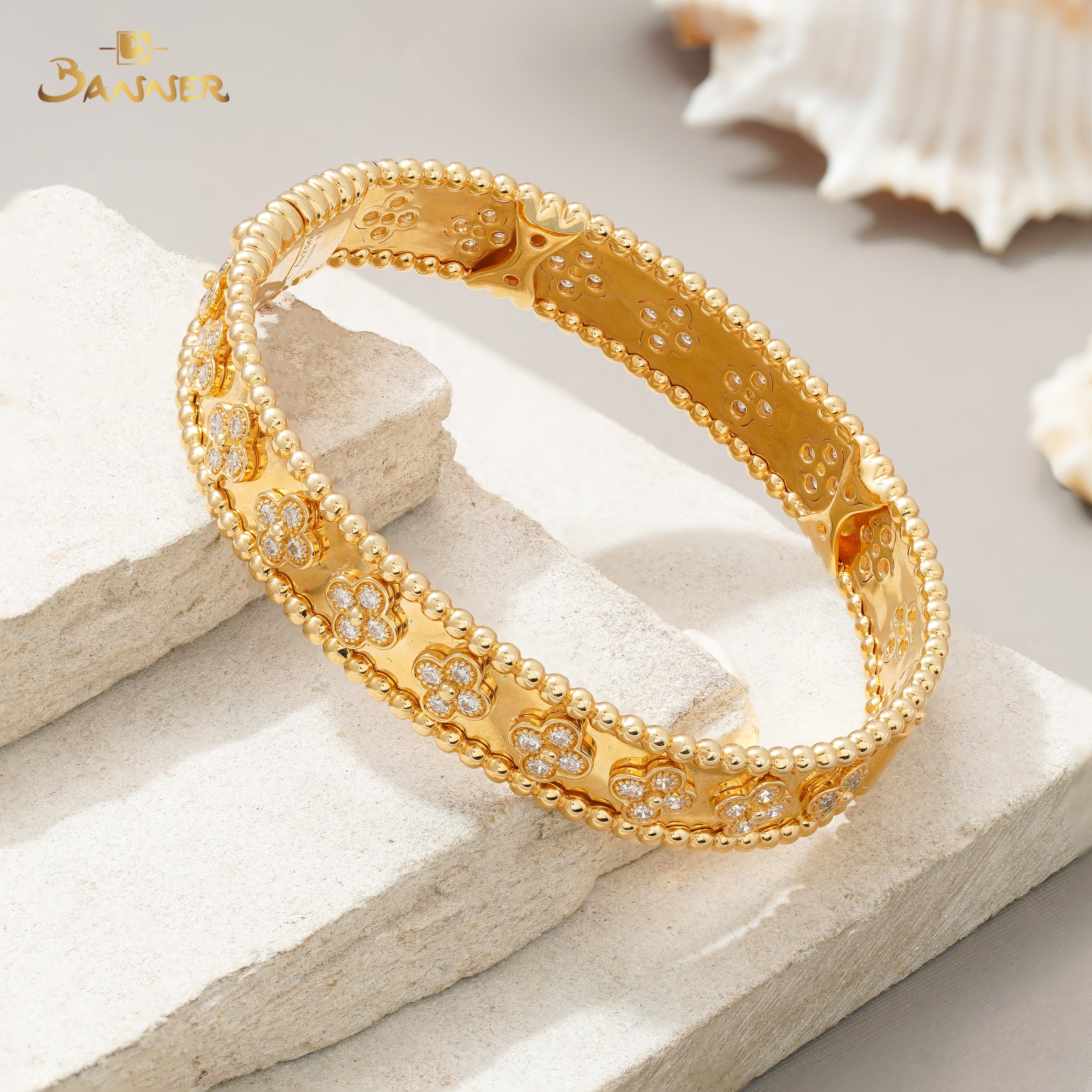 Diamond Clover Bracelet