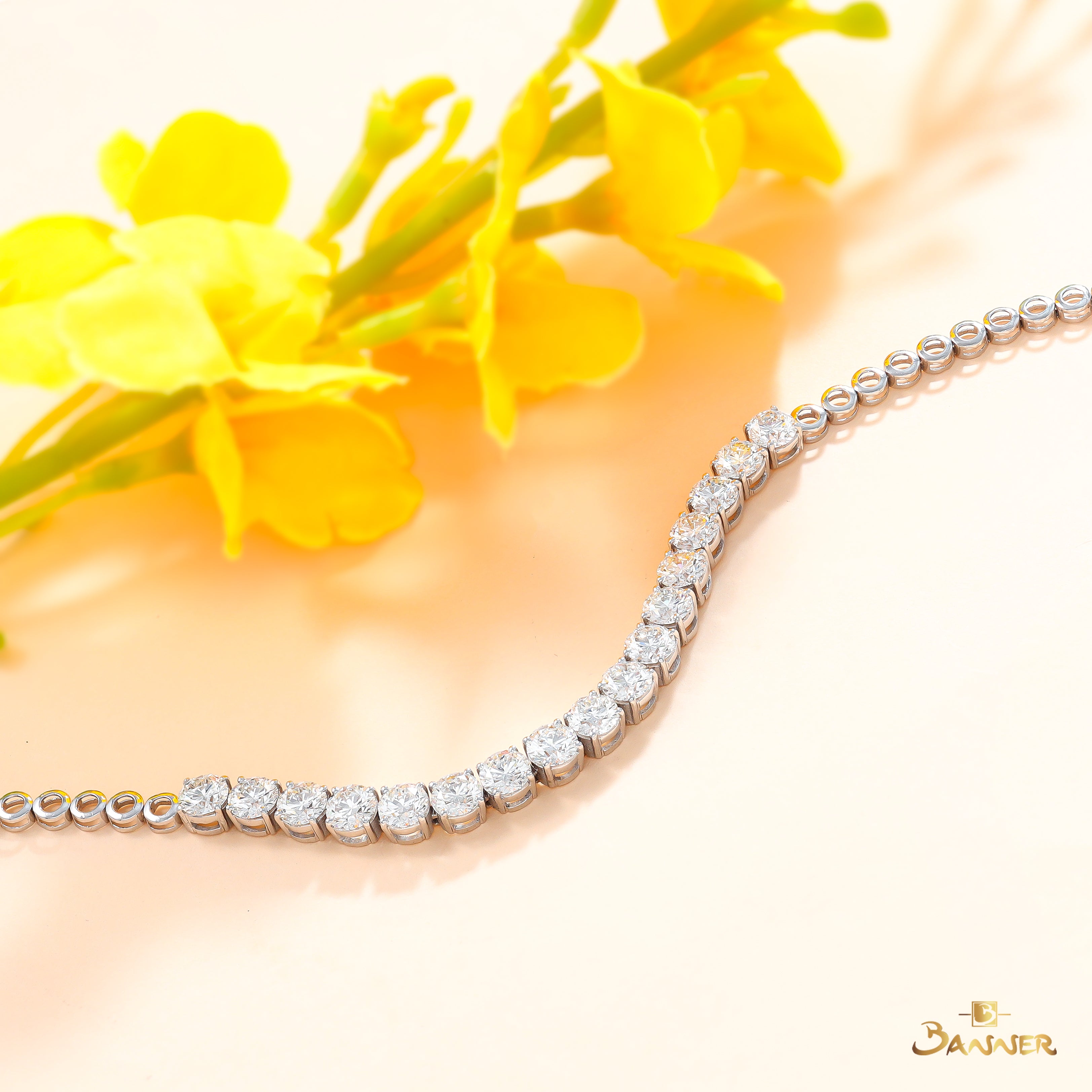Diamond Tennis Adjustable Bracelet