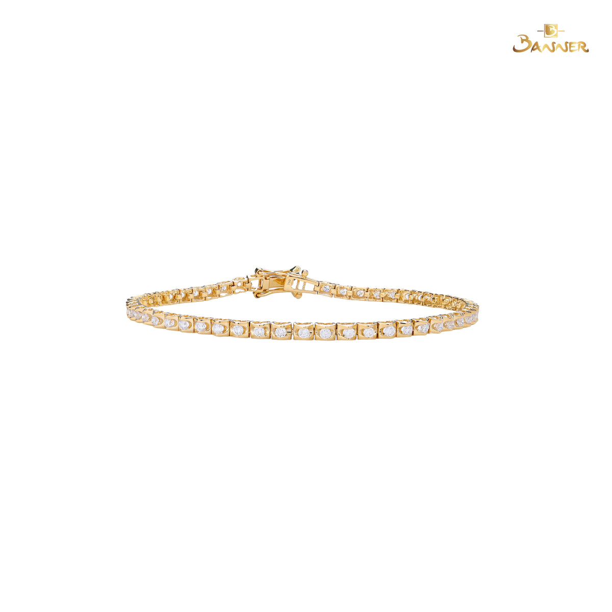 Diamond Heart Tennis Bracelet