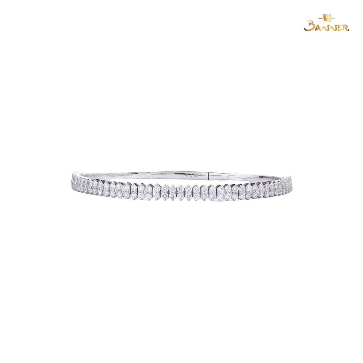 Diamond 2Rows Bangle