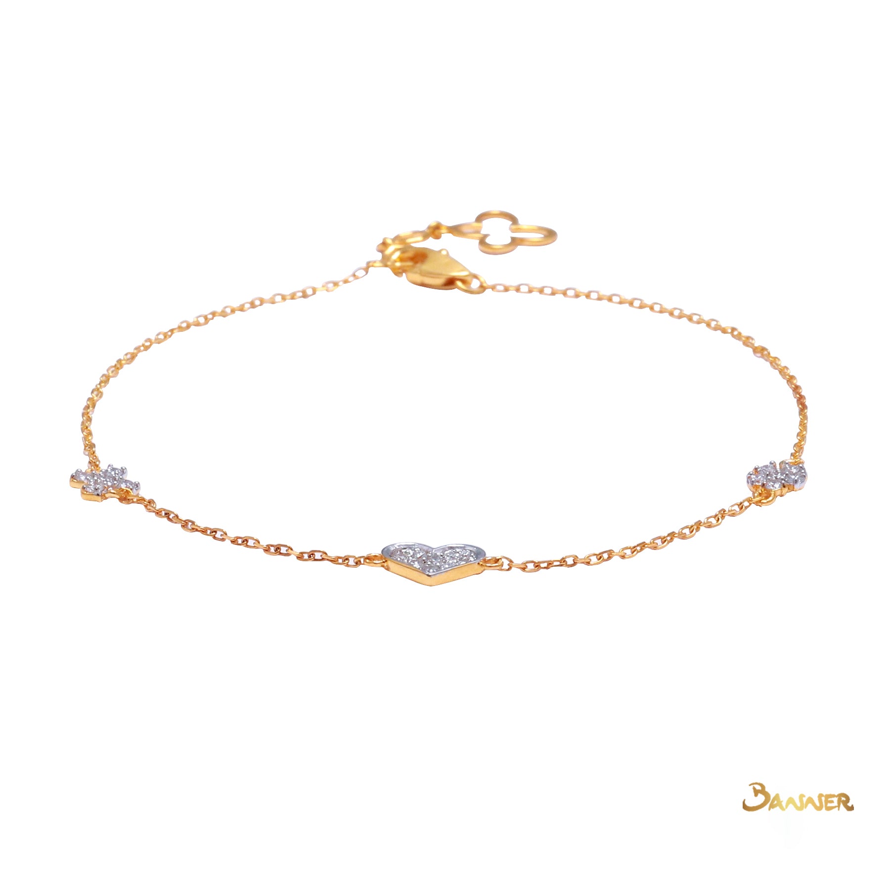 Diamond Hearts Minimal Bracelet (0.21 ct. t.w.)