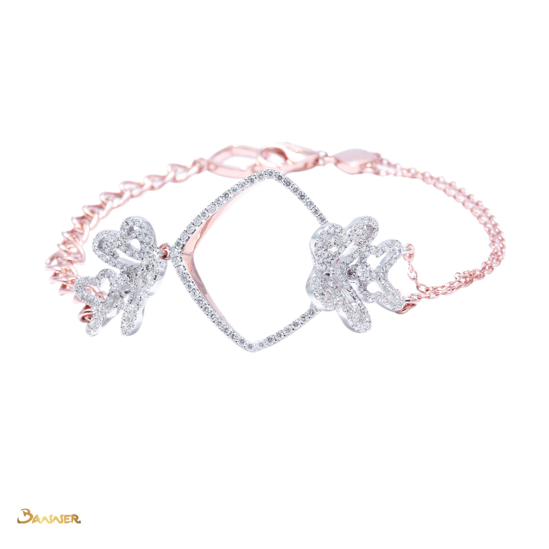 Diamond Butterfly Bracelet