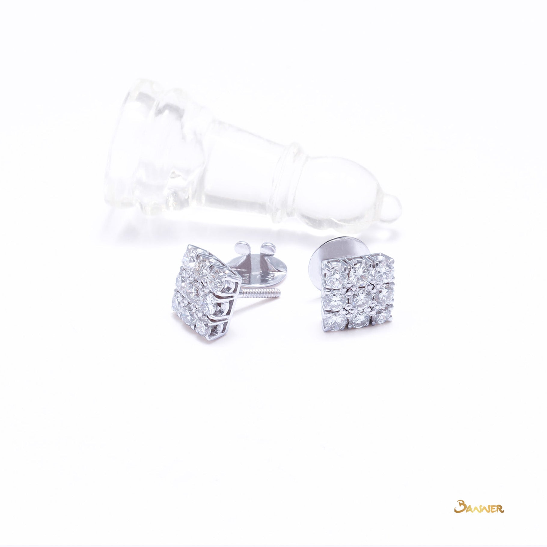 Diamond Stud Earrings with Illusion Setting (1.653 cts. t.w.)