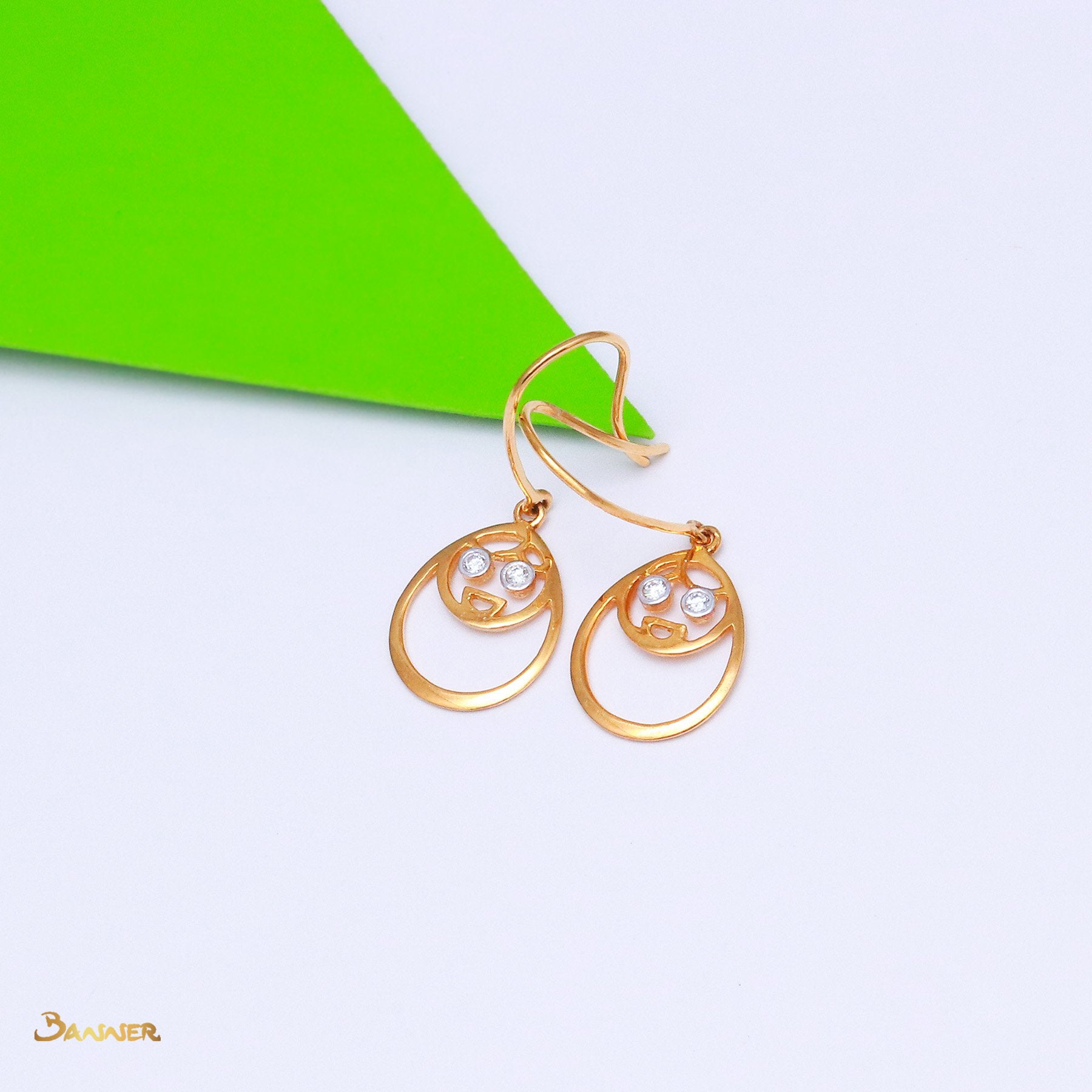 Diamond Pyit-Taing-Daung Earrings