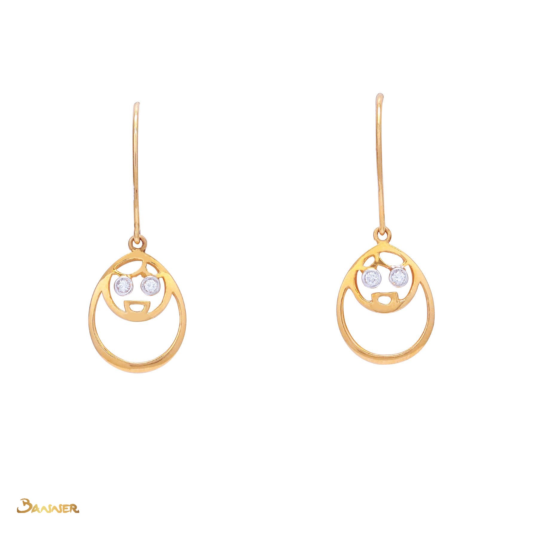 Diamond Pyit-Taing-Daung Earrings