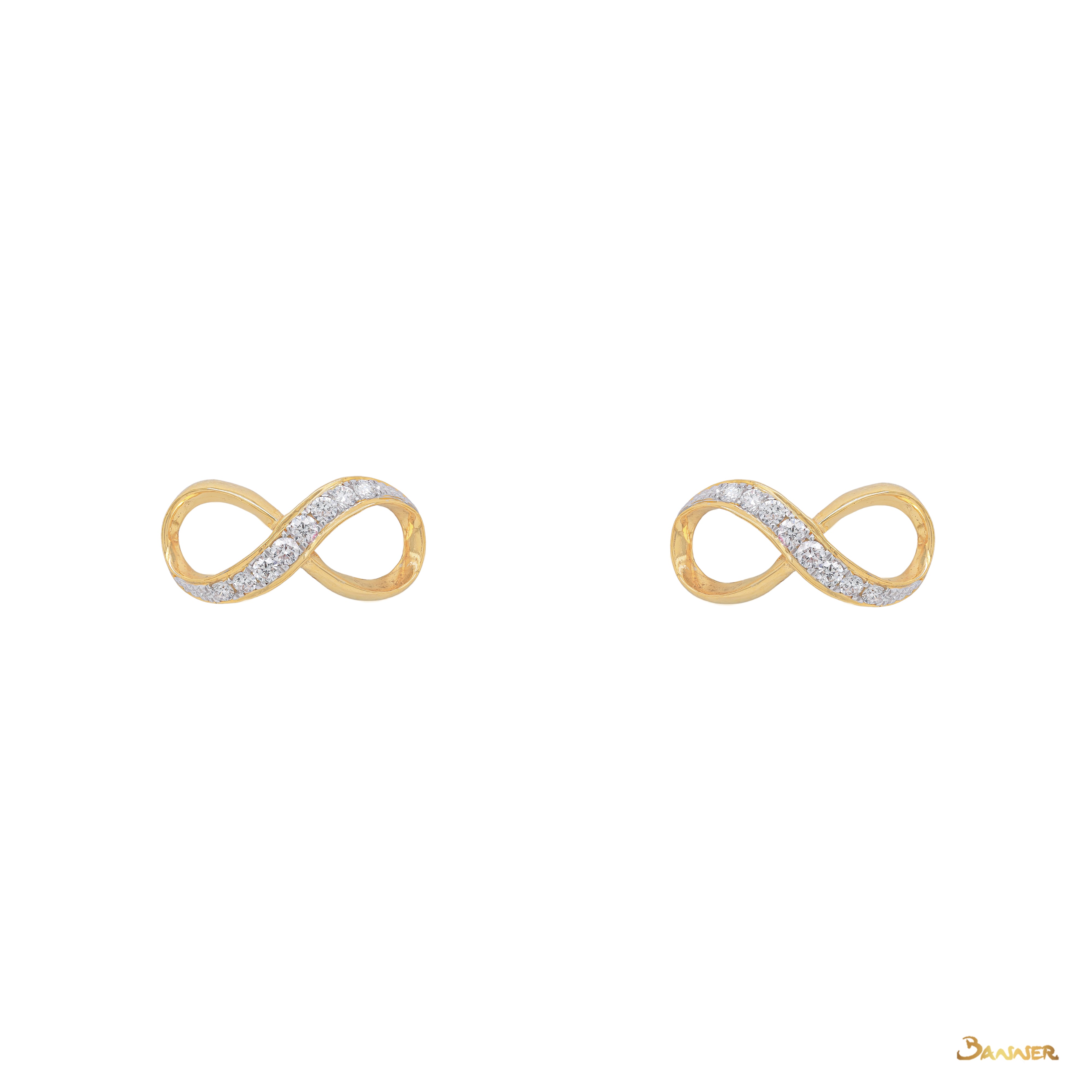 Diamond Infinity Earrings