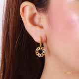 Diamond Chain Dangle Earrings