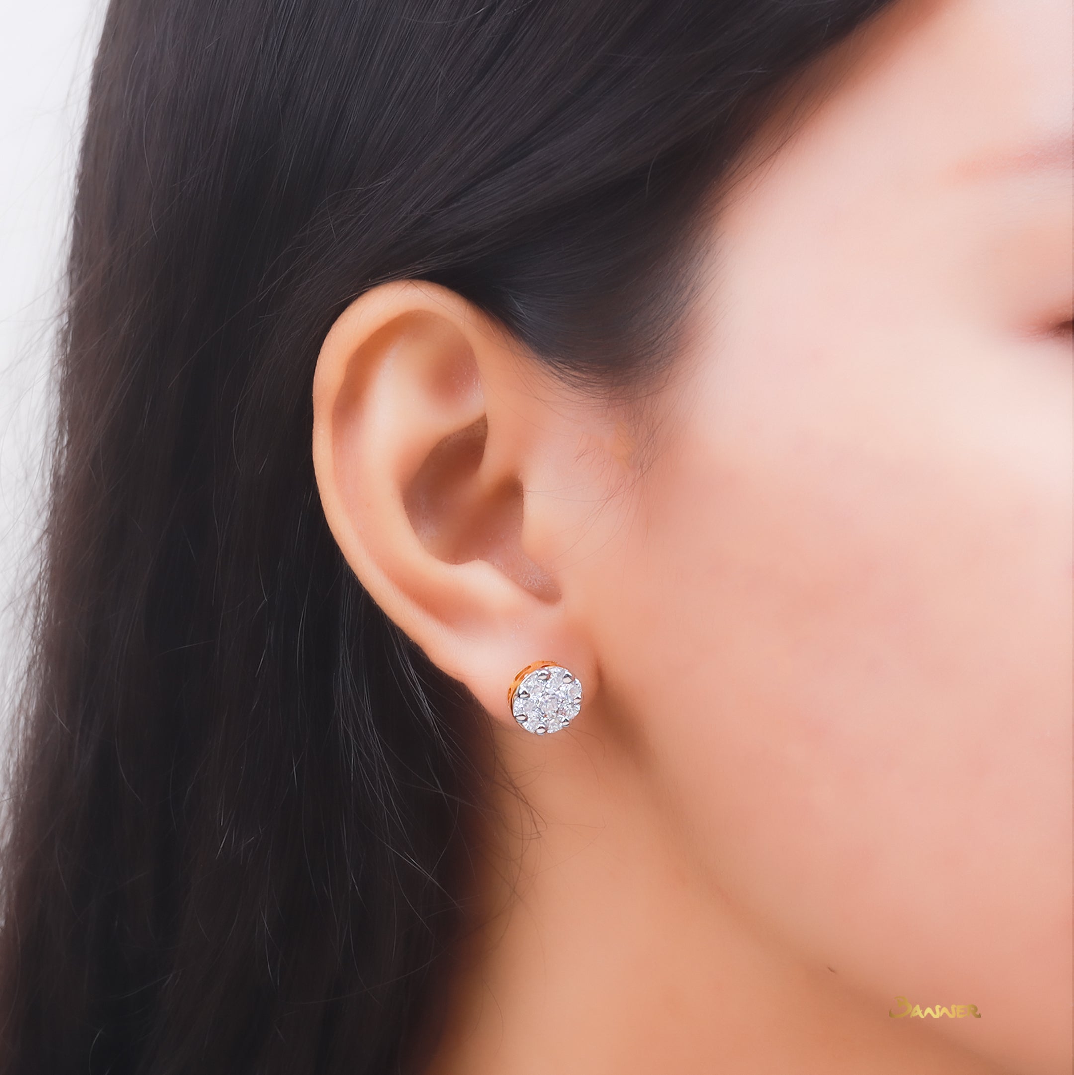 Diamond Invisible Earrings