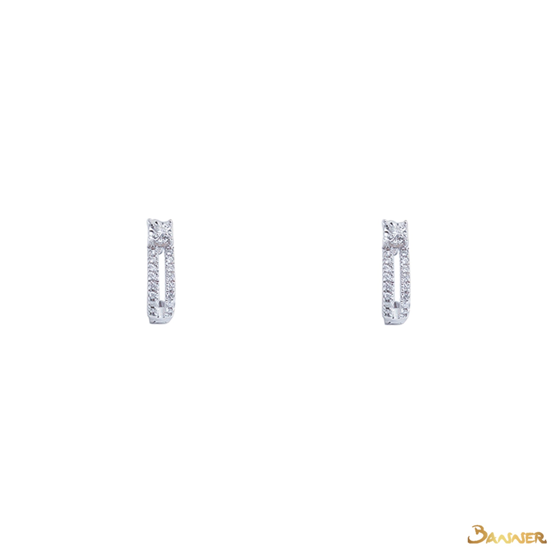 Diamond Huggies Earrings(B)