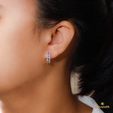Diamond Huggie Earrings(B)