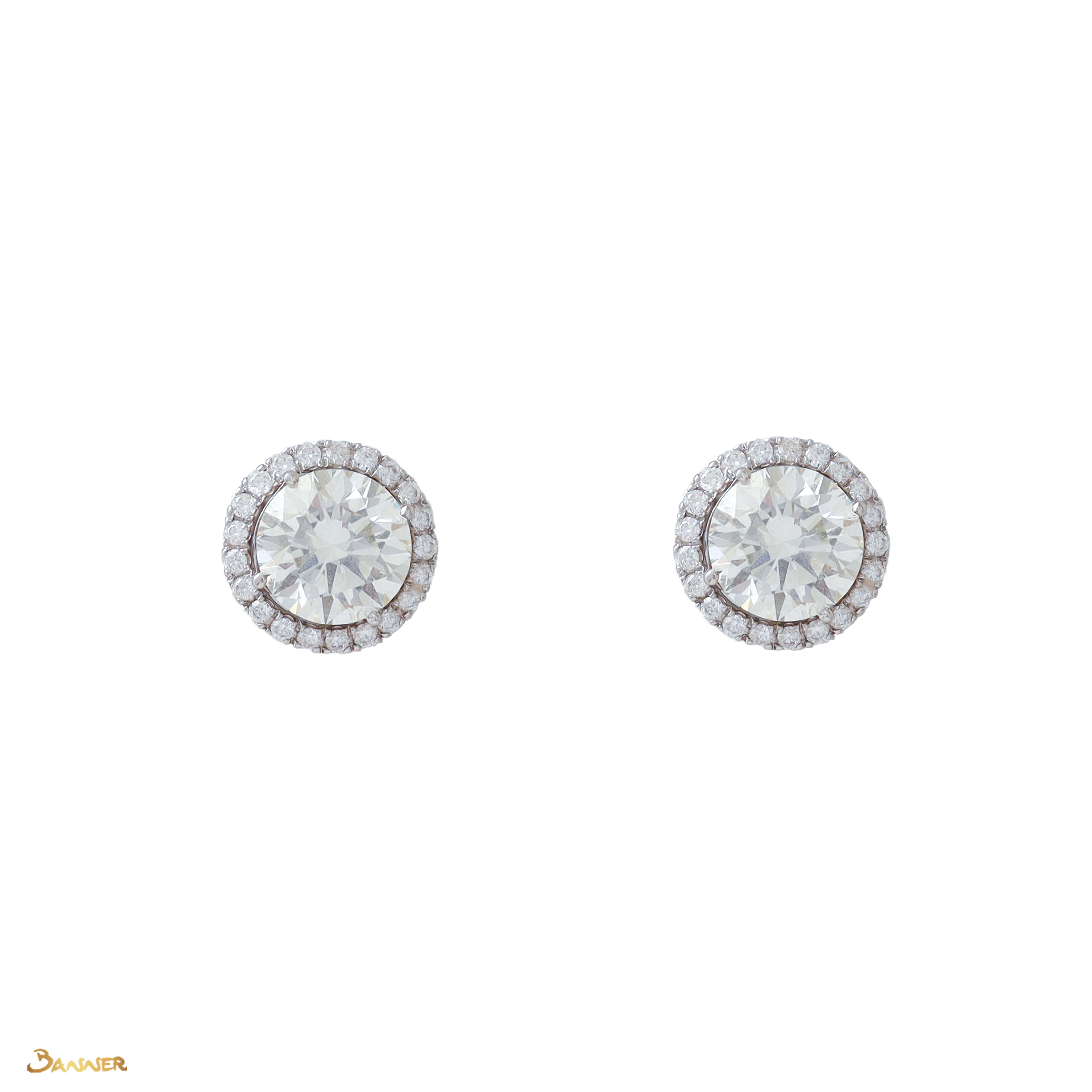 Diamond GIA 2-way Halo Earrings