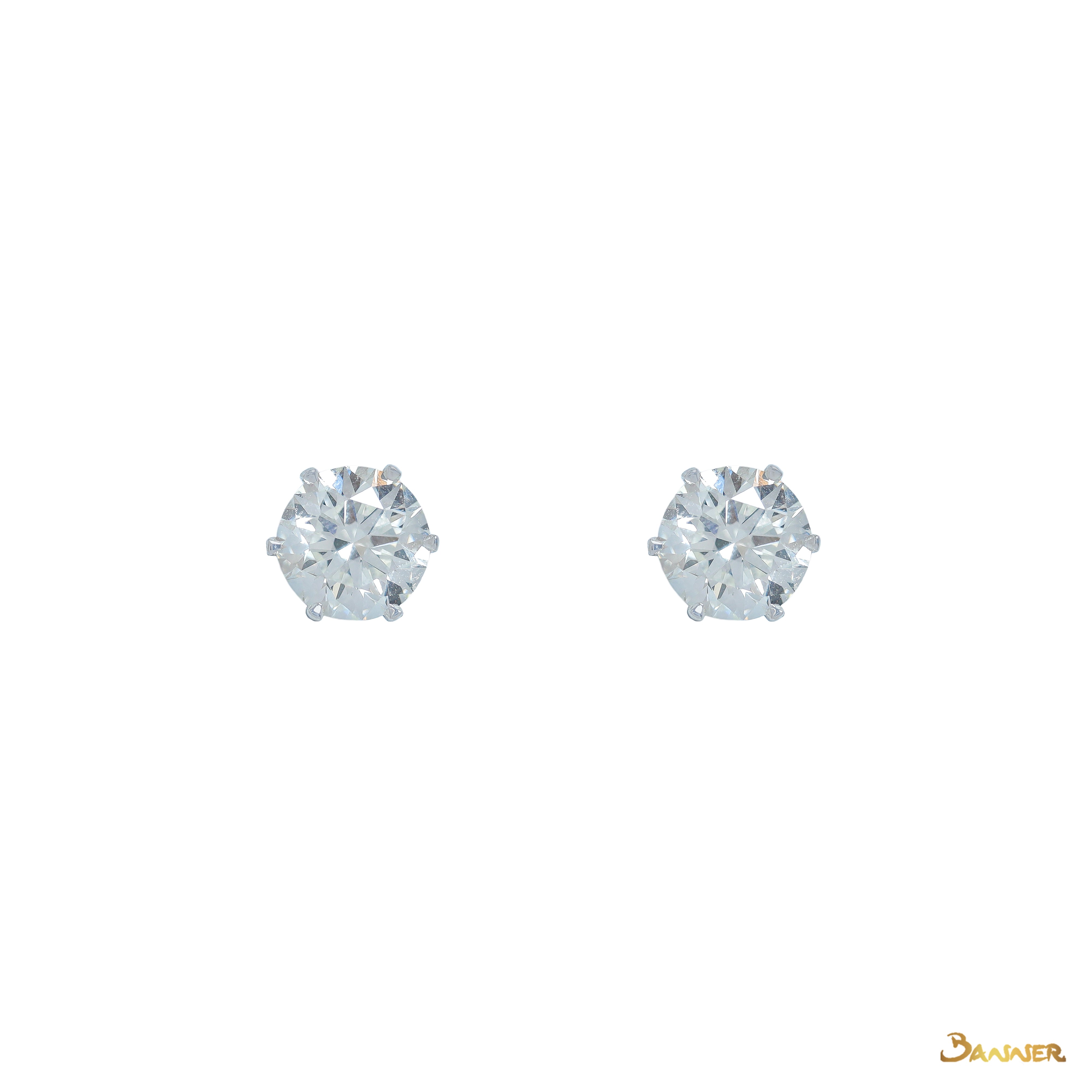 GIA Diamond Stud Earrings (3CTS Pair)