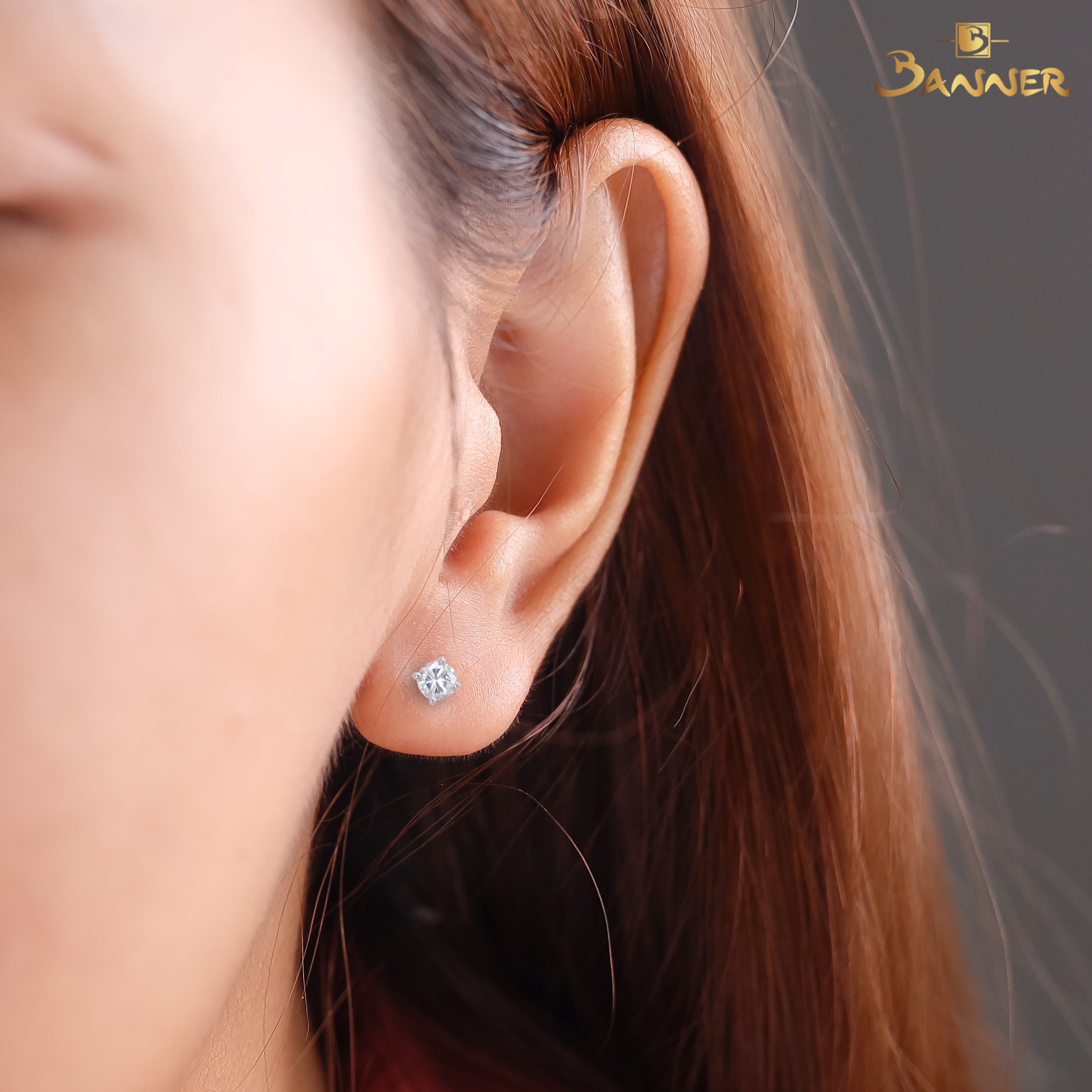 Diamond Solitaire Earrings
