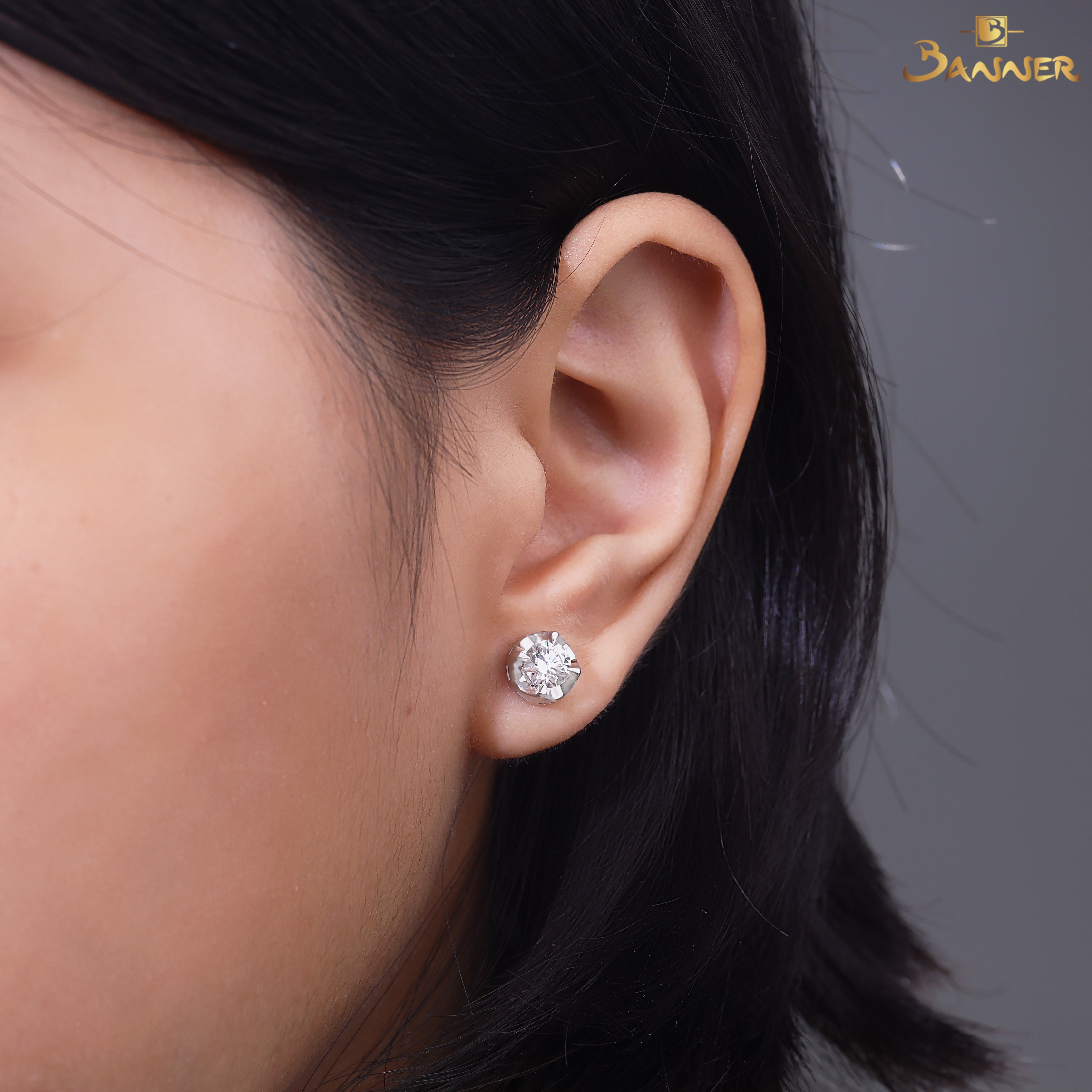 Diamond GIA Stud Earrings