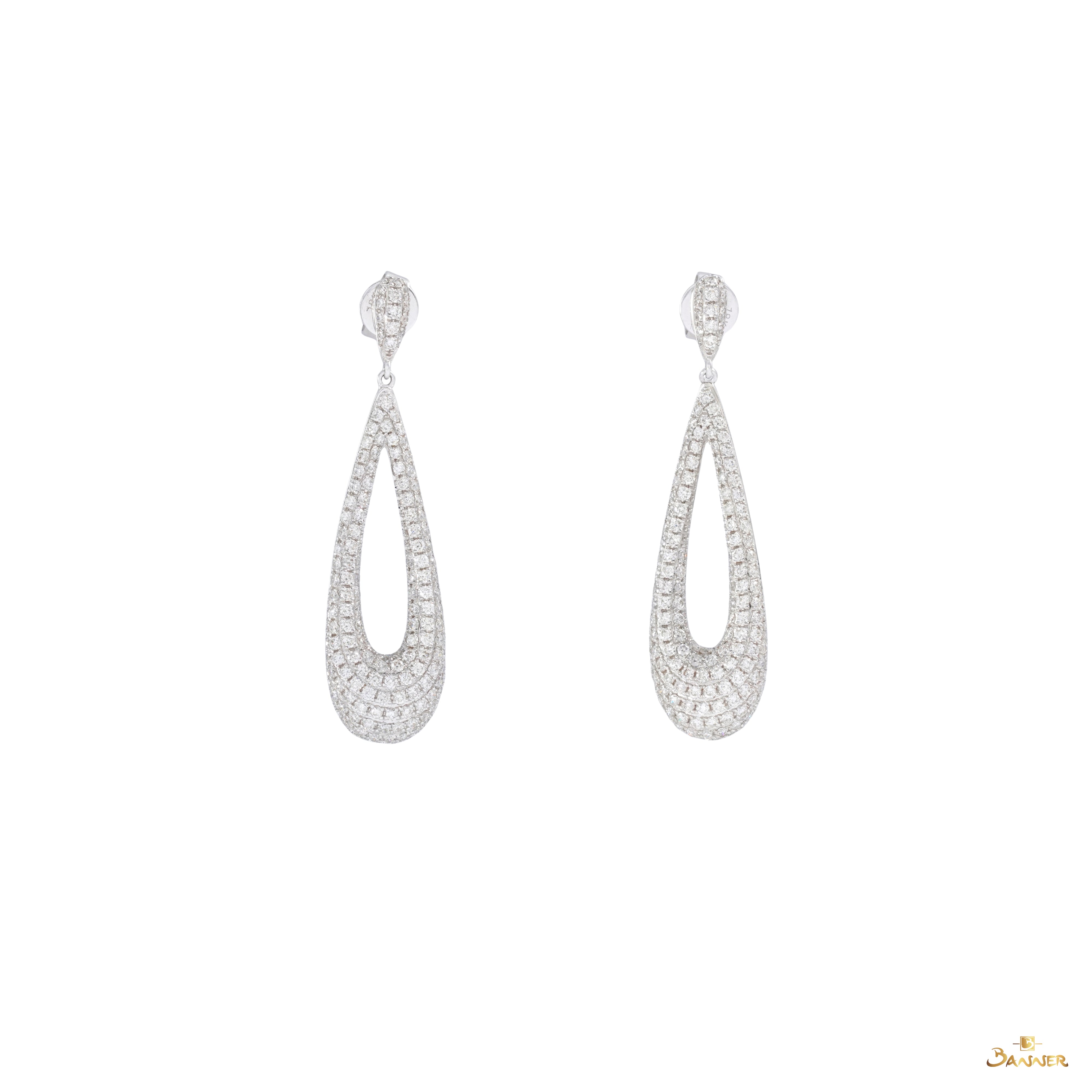Diamond Drizzle Dangle Earrings