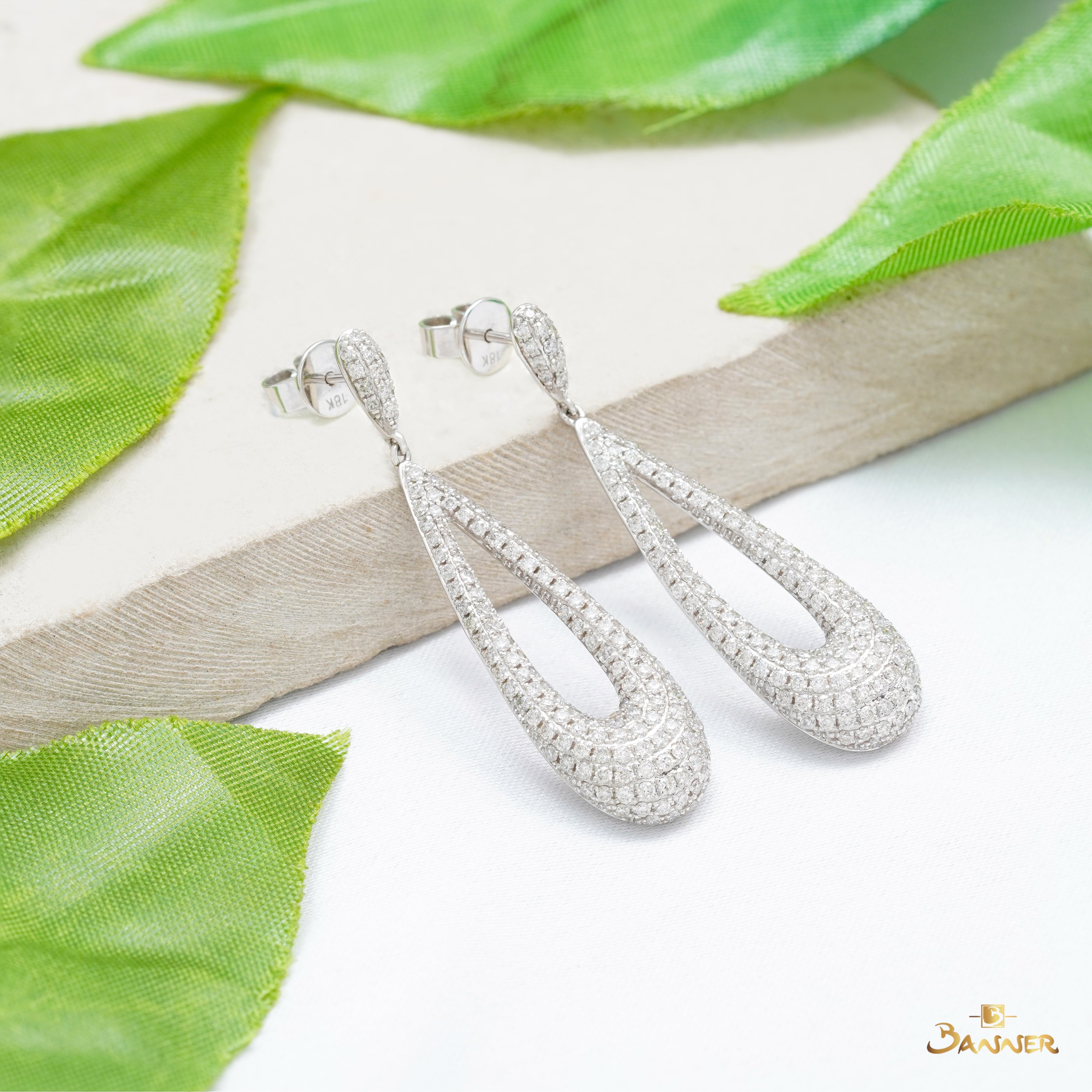 Diamond Drizzle Dangle Earrings