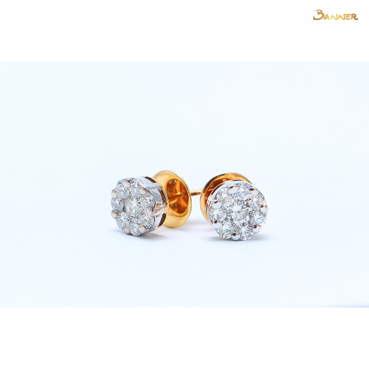 Diamond Stud Earrings with Illusion Settings (1.41 cts. t.w.)