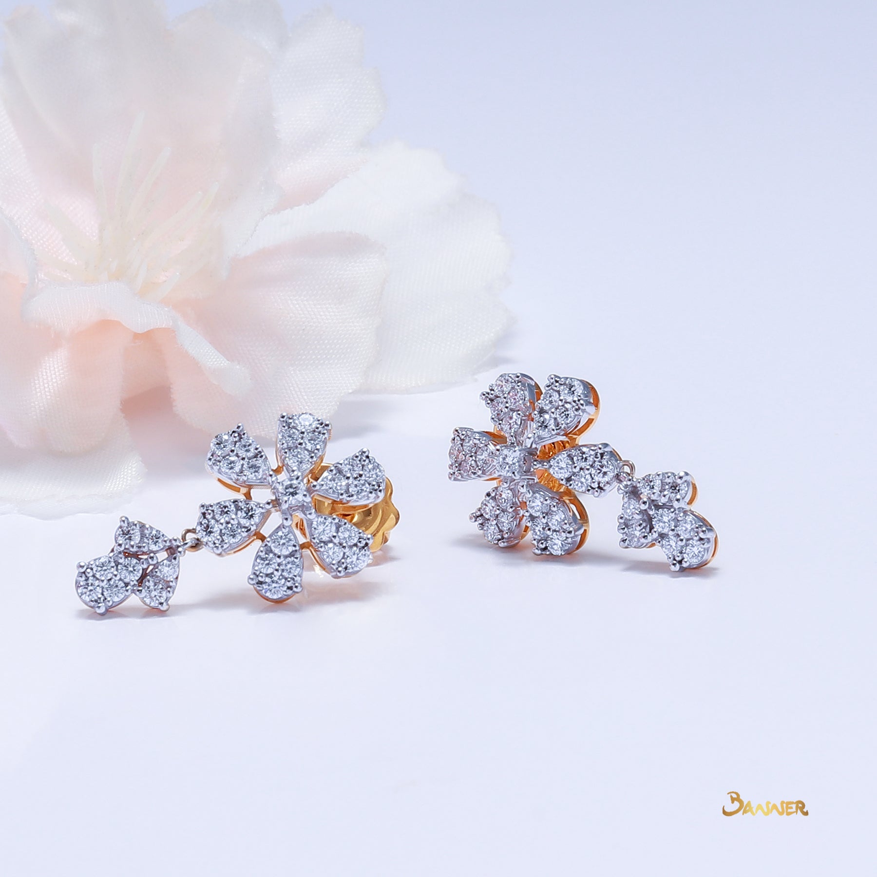 Diamond Thit-khet Earrings(0.87 ct. t.w.)