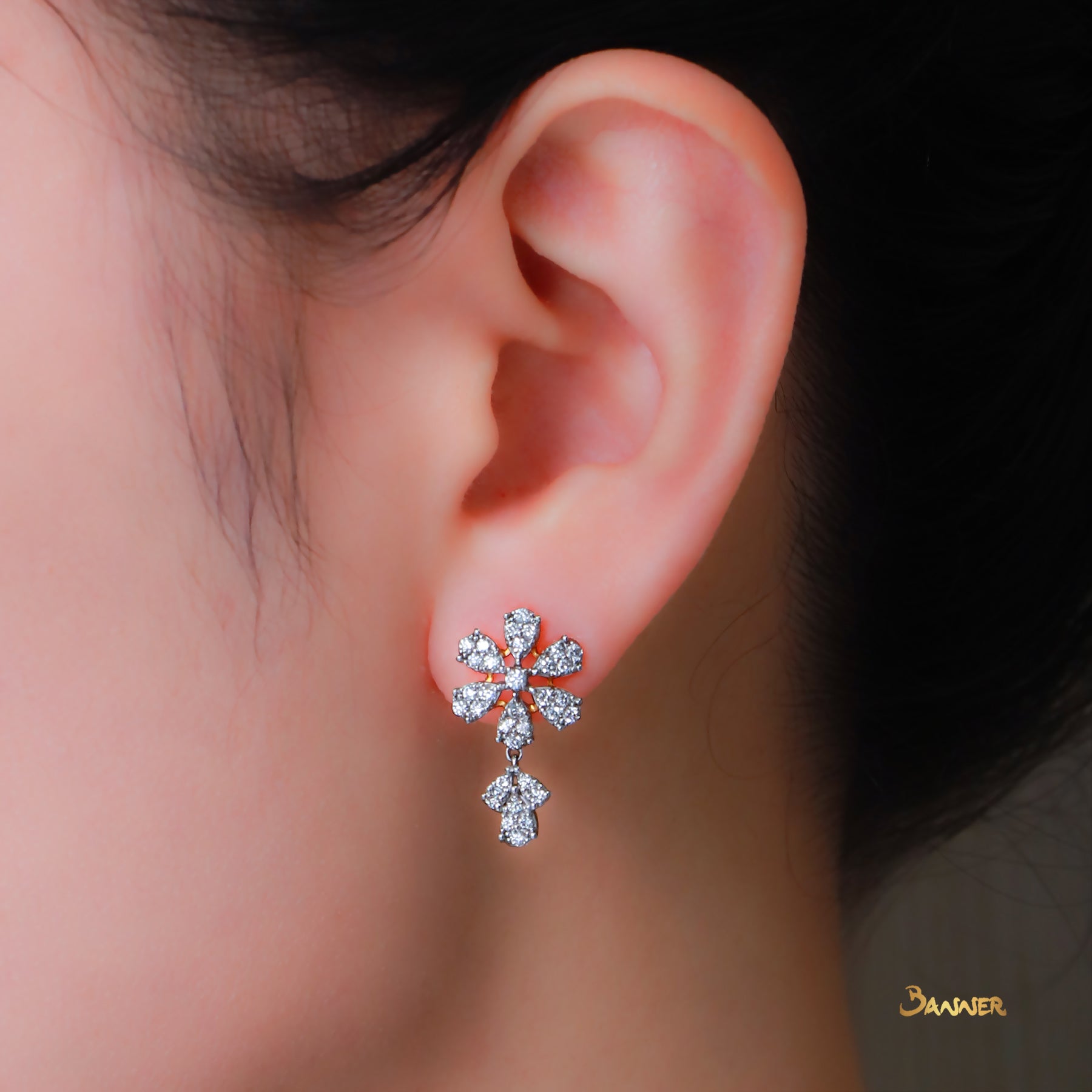 Diamond Thit-khet Earrings(0.87 ct. t.w.)