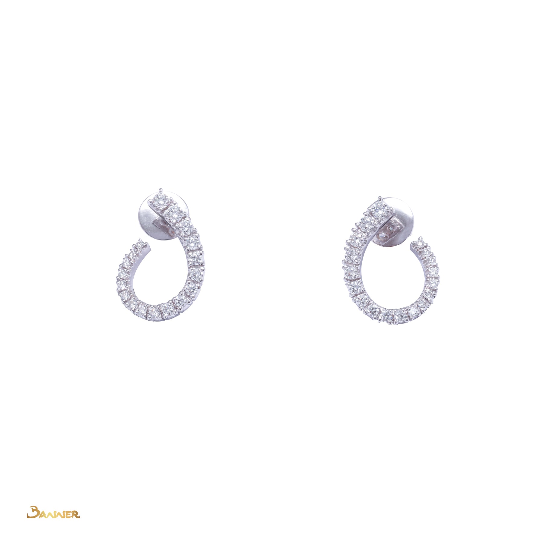 Diamond Hook Earrings (0.78 cts. t.w.)