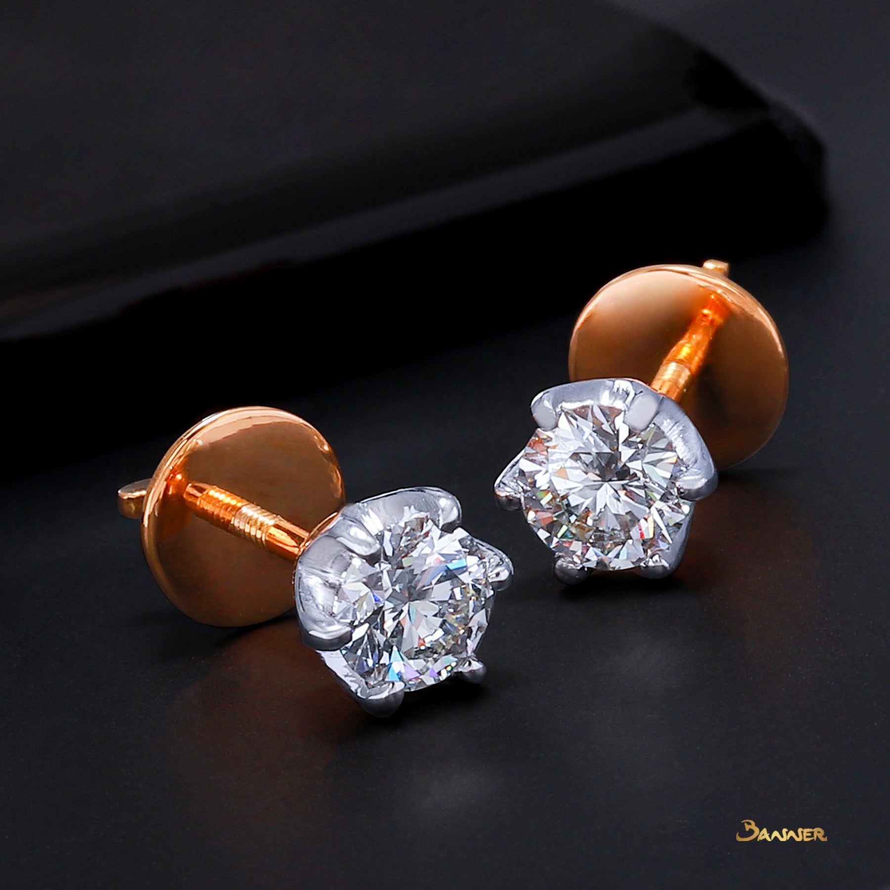 Diamond Solitaire Earrings (0.91 ct. t.w.)